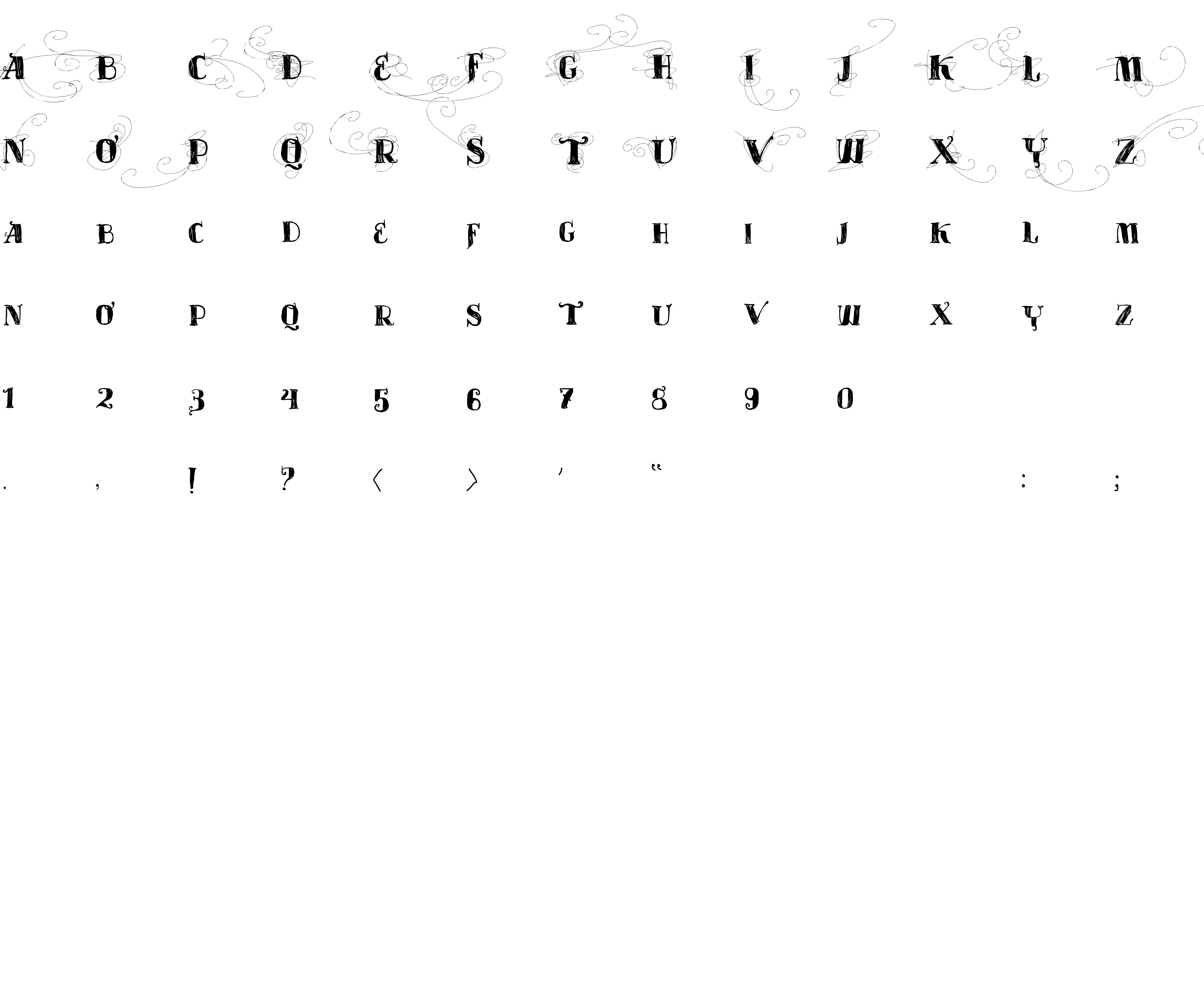 Шрифт Vtks Velhos Tempos