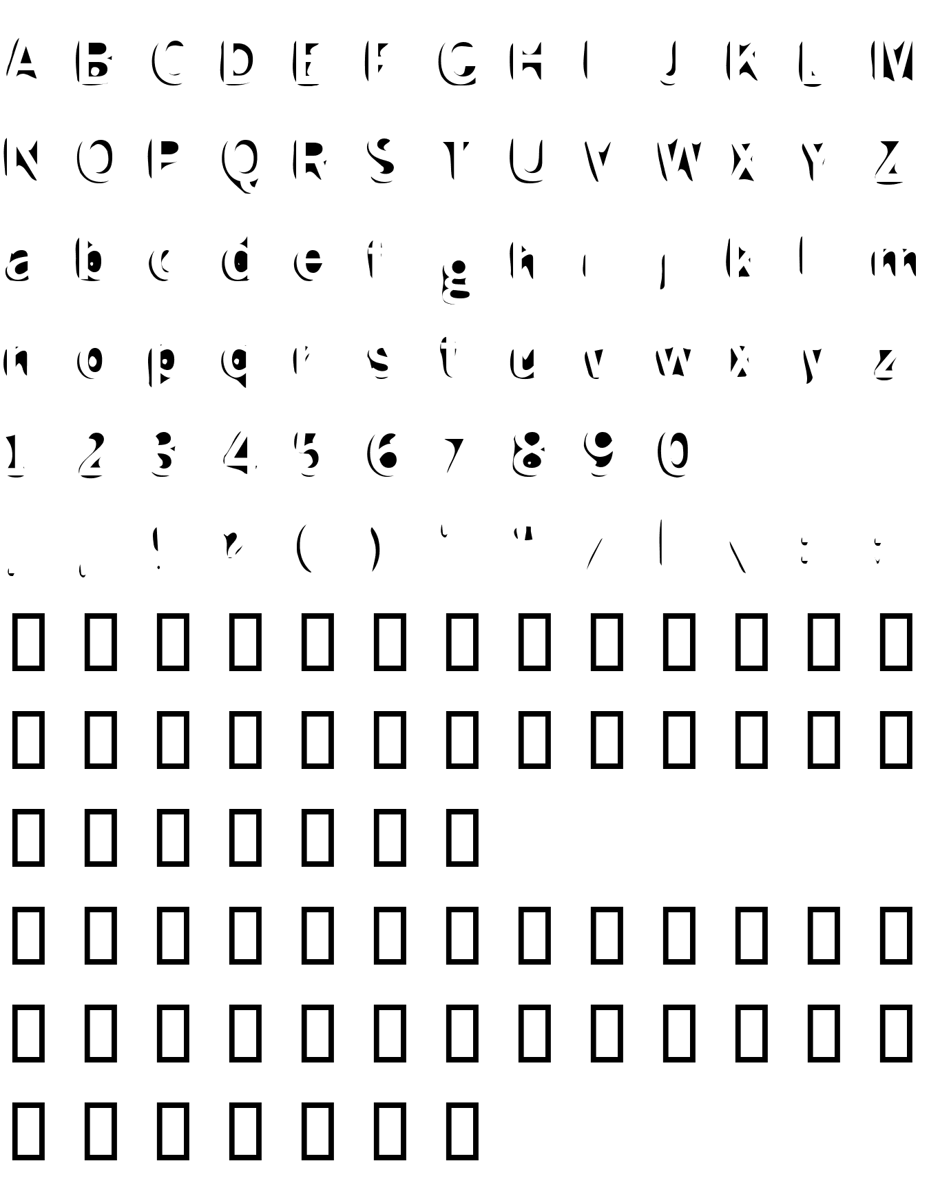 Шрифт Slushfaux Union