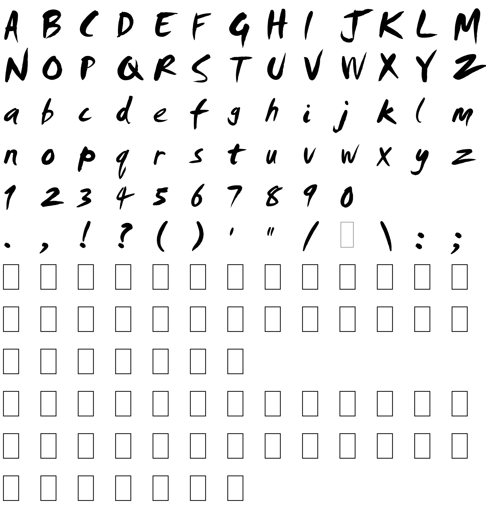 Шрифт Smudger LET Plain:1.0