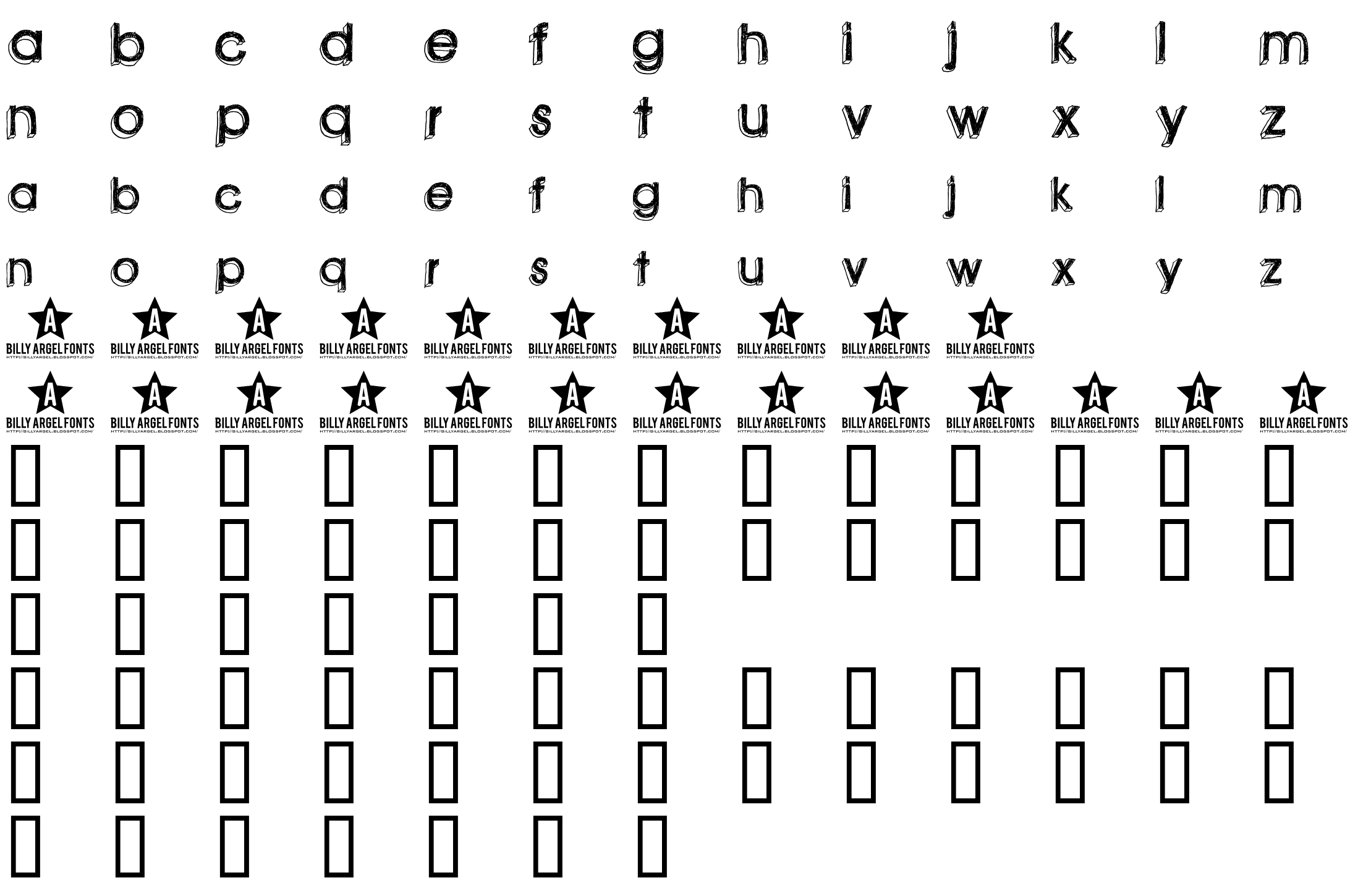 Шрифт green piloww