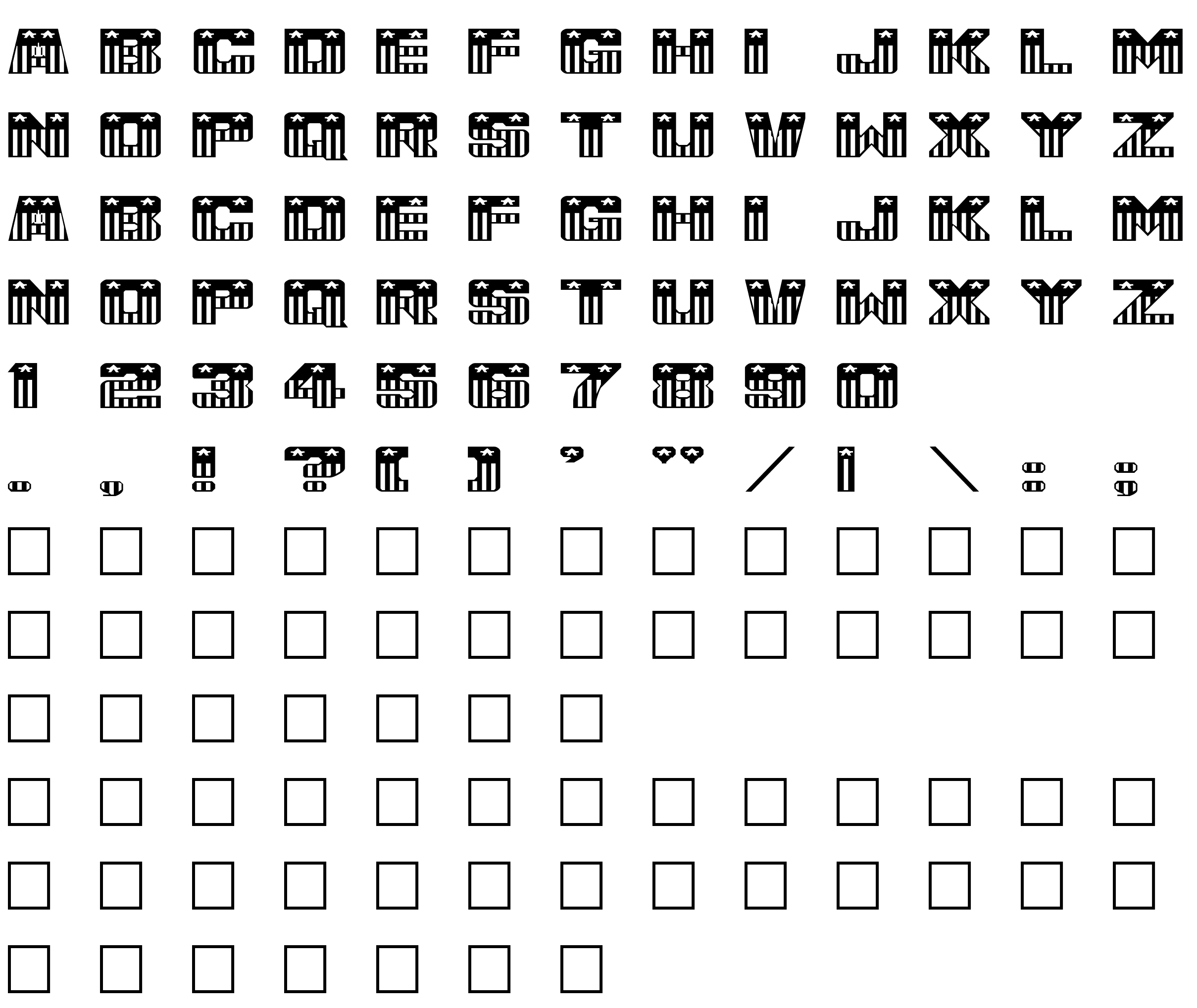 Шрифт USA_Flag NormalA