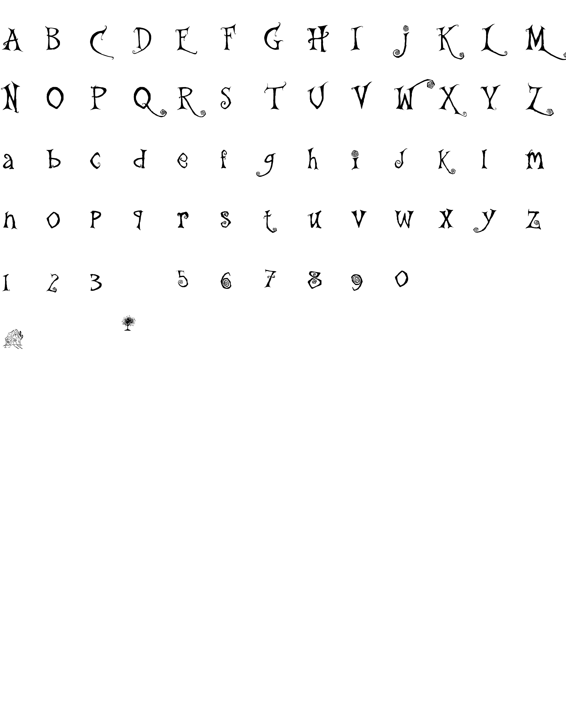 Шрифт the Gingerbread House