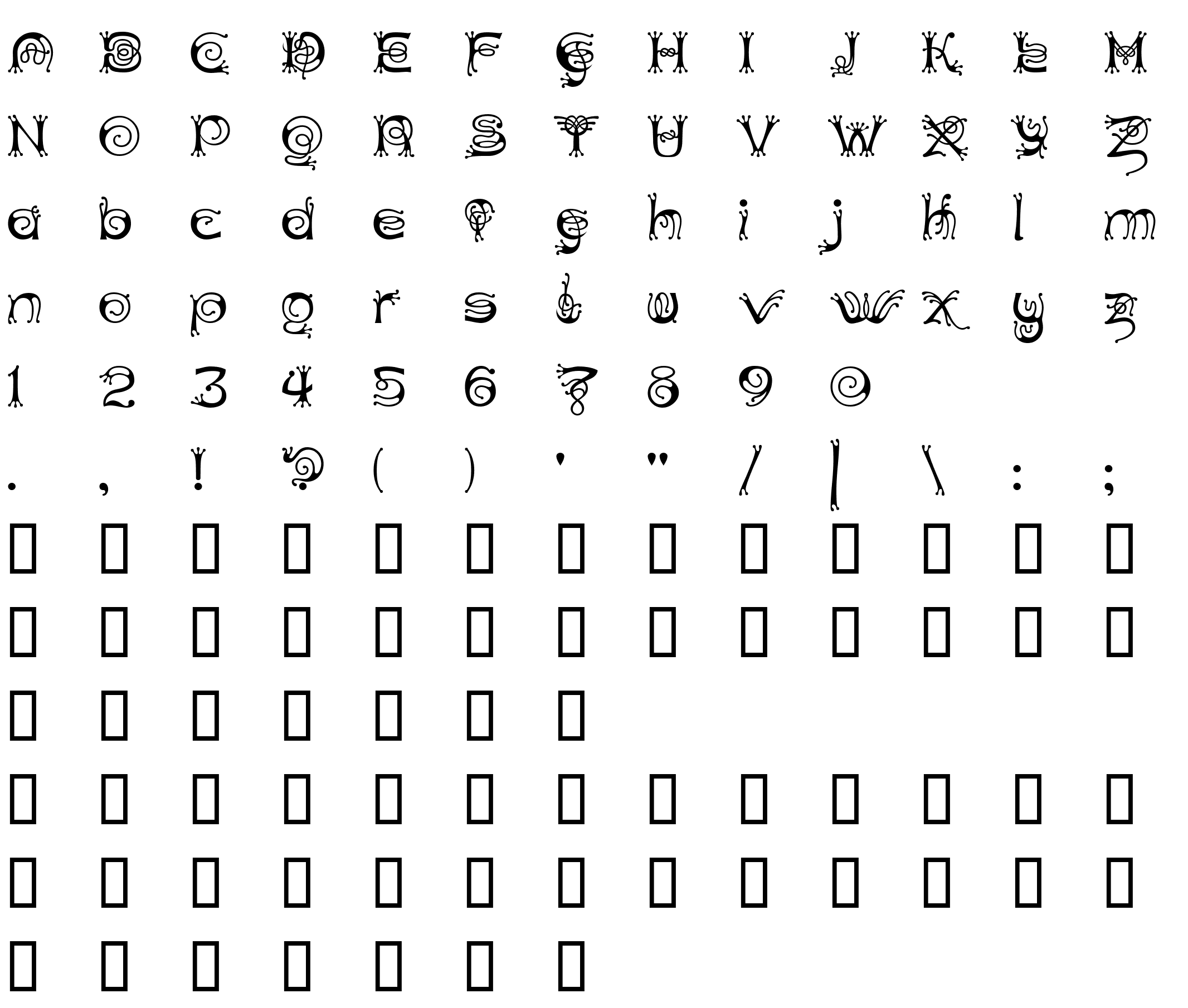 Шрифт Antherton Cloister