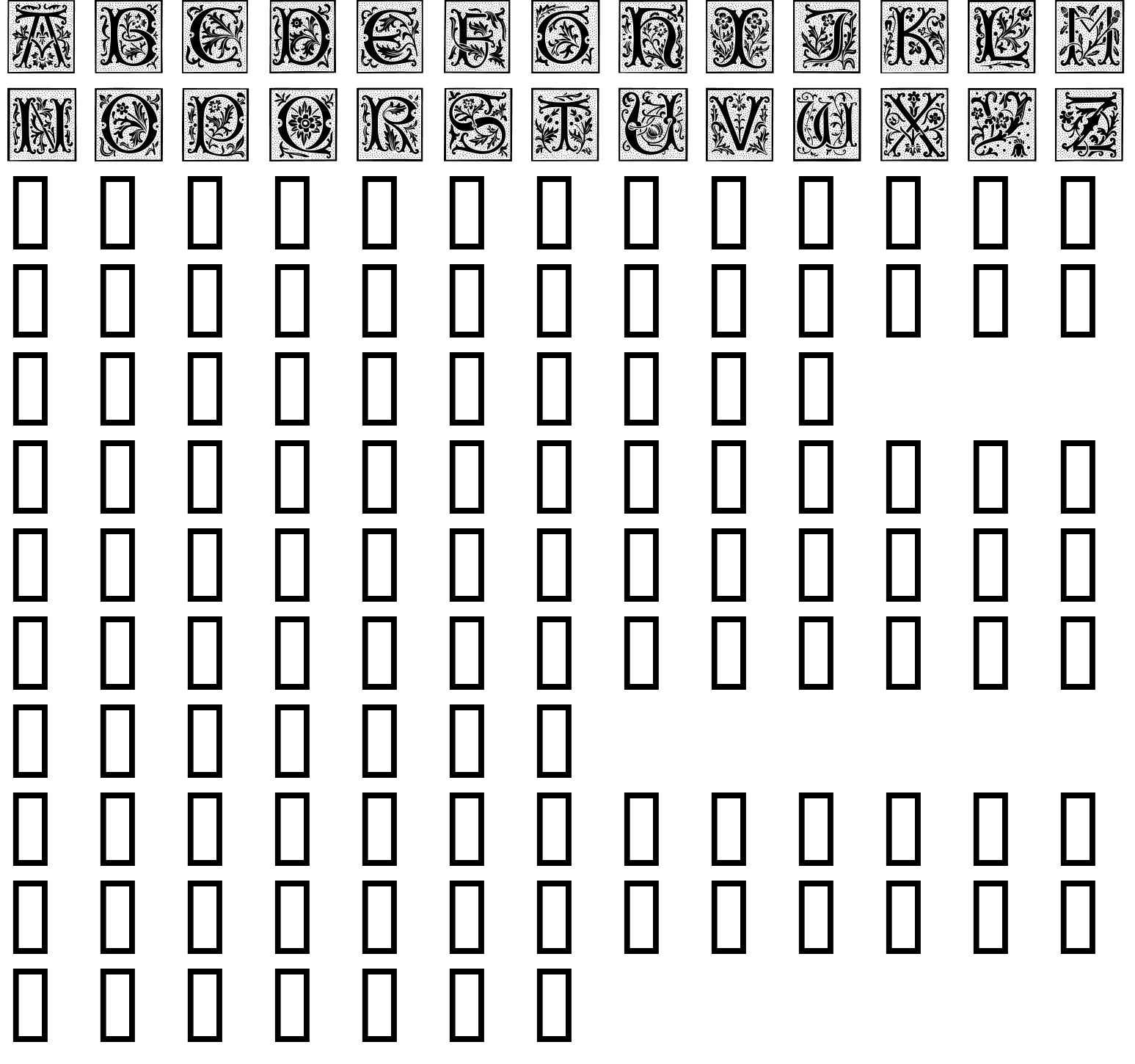 Шрифт CamelotCaps