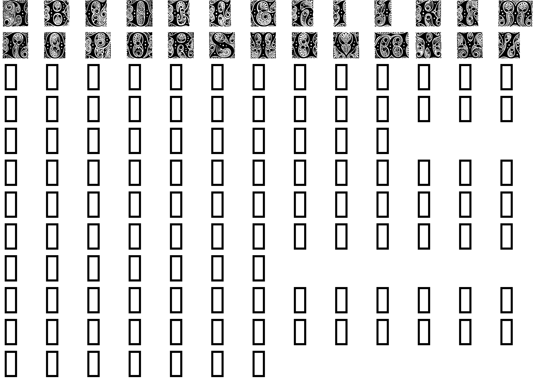 Шрифт Cheshire Initials