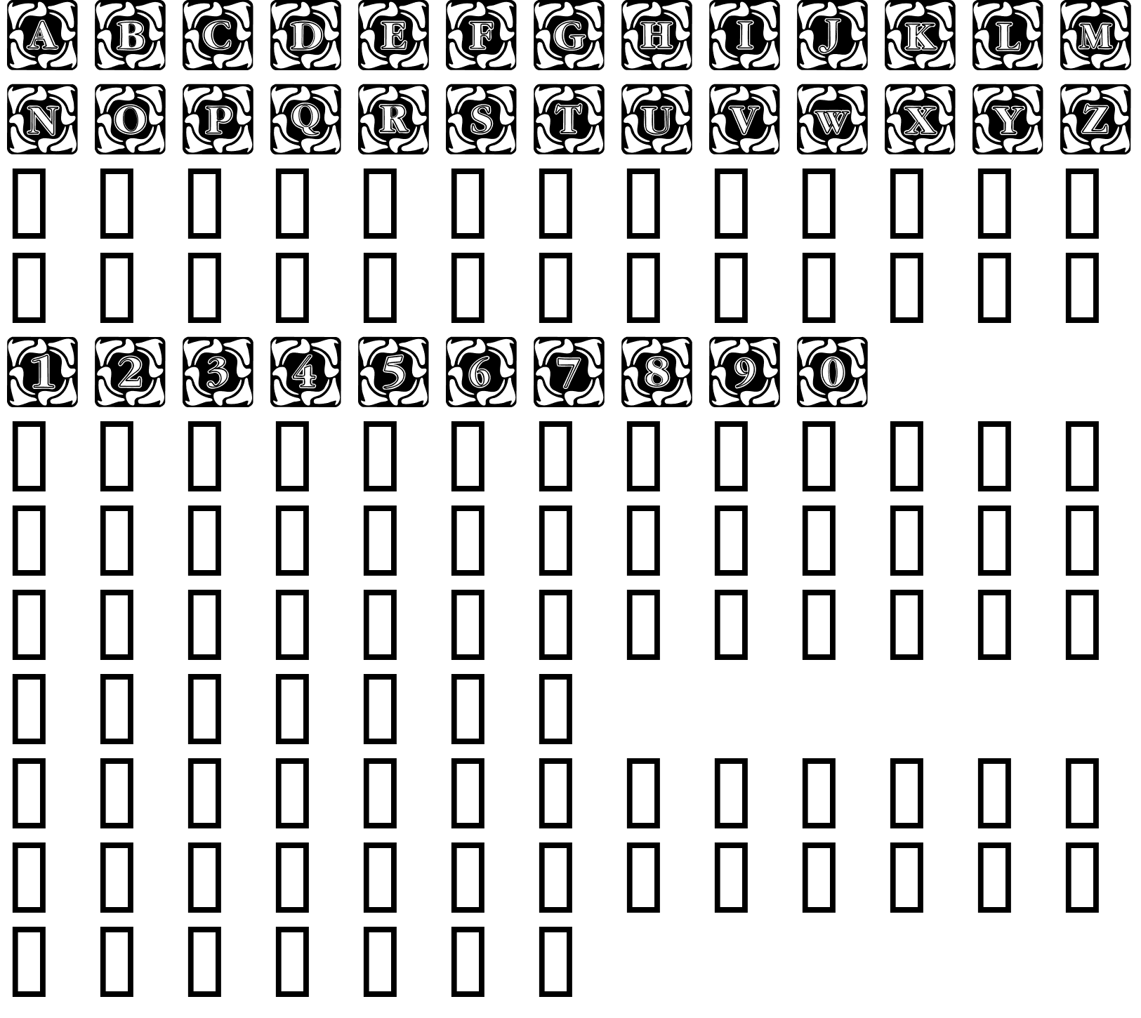 Шрифт Cornerflair