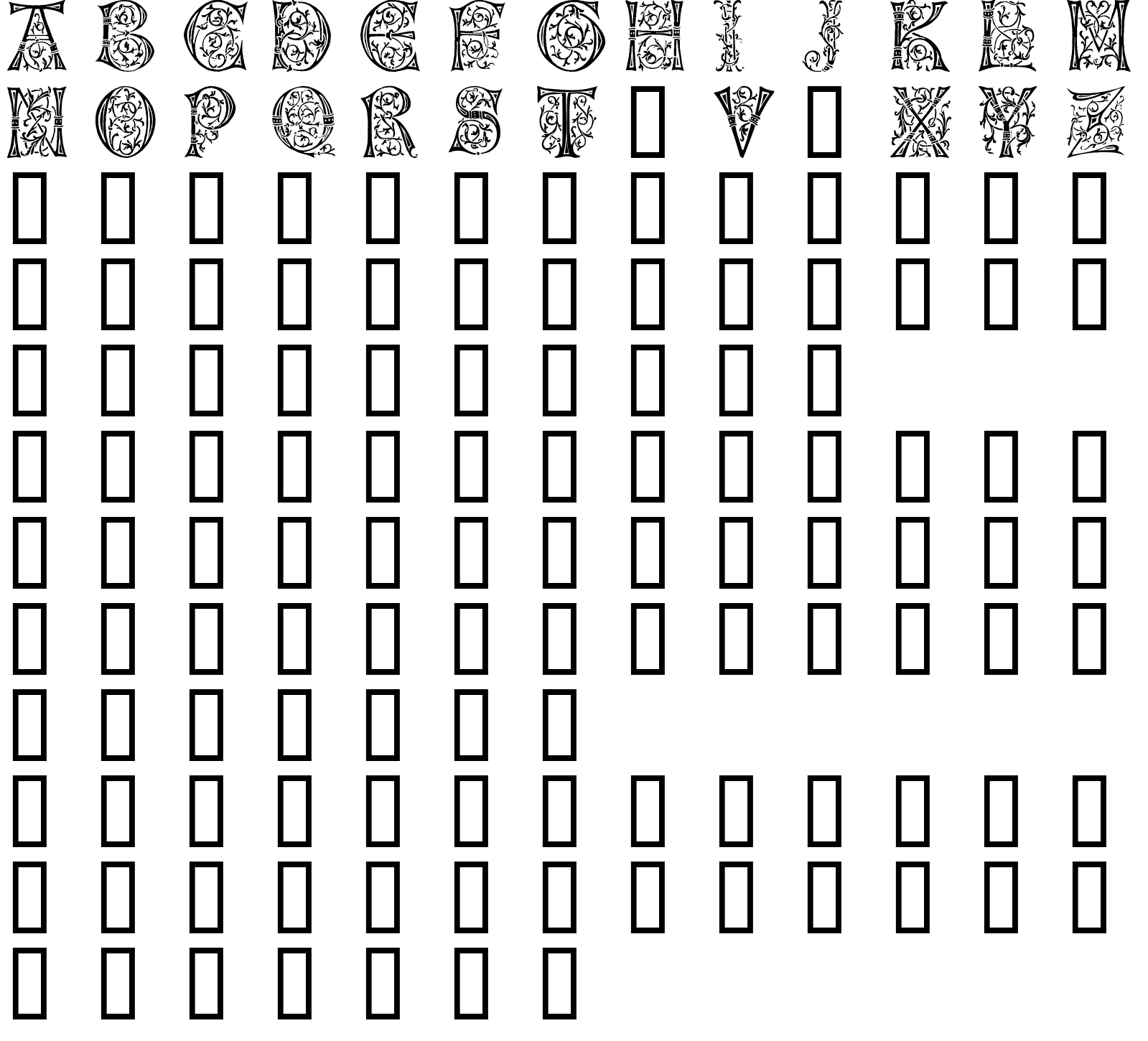 Шрифт German Caps