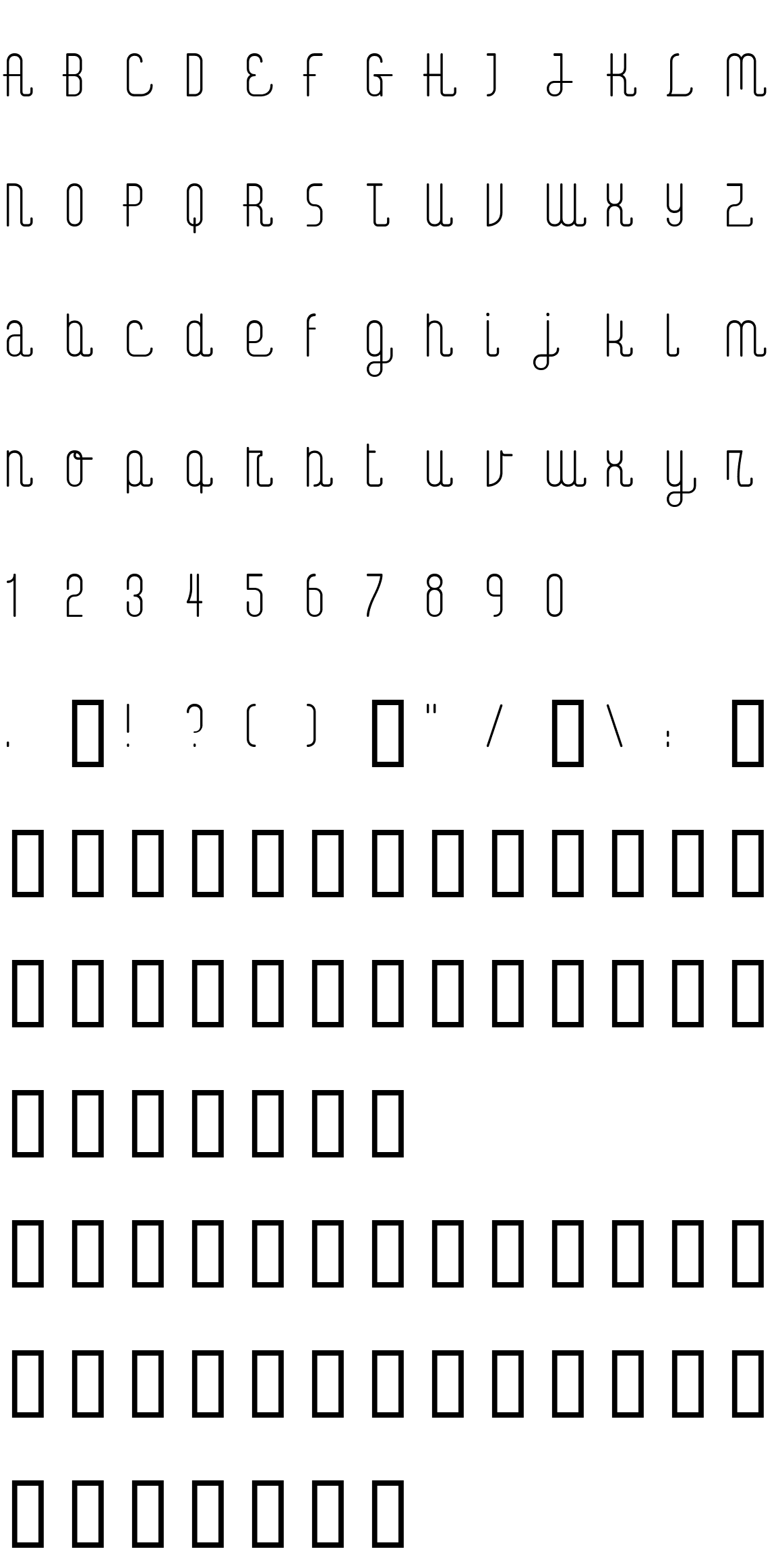 Шрифт Digital Kauno