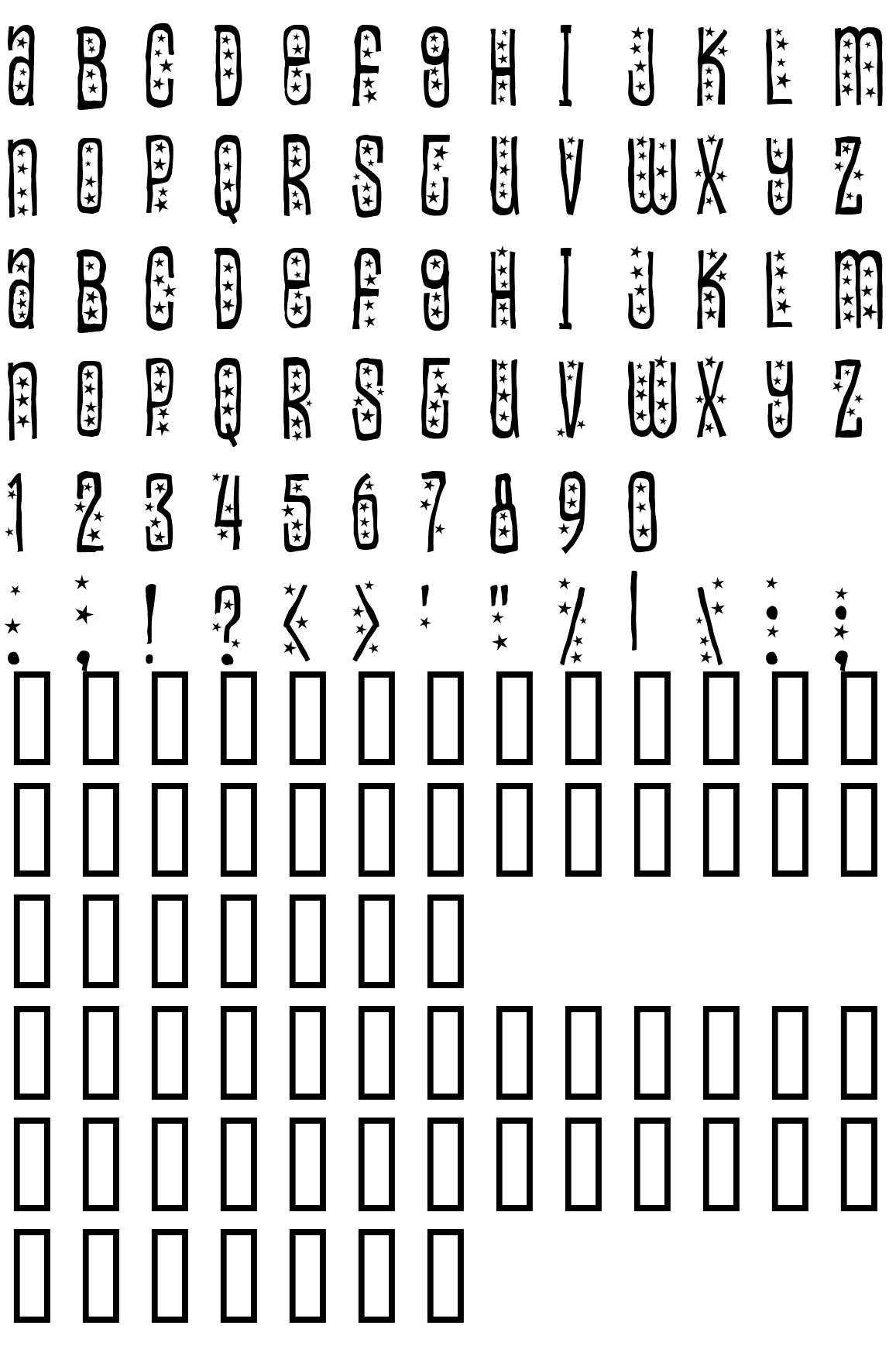 Шрифт Easily amused