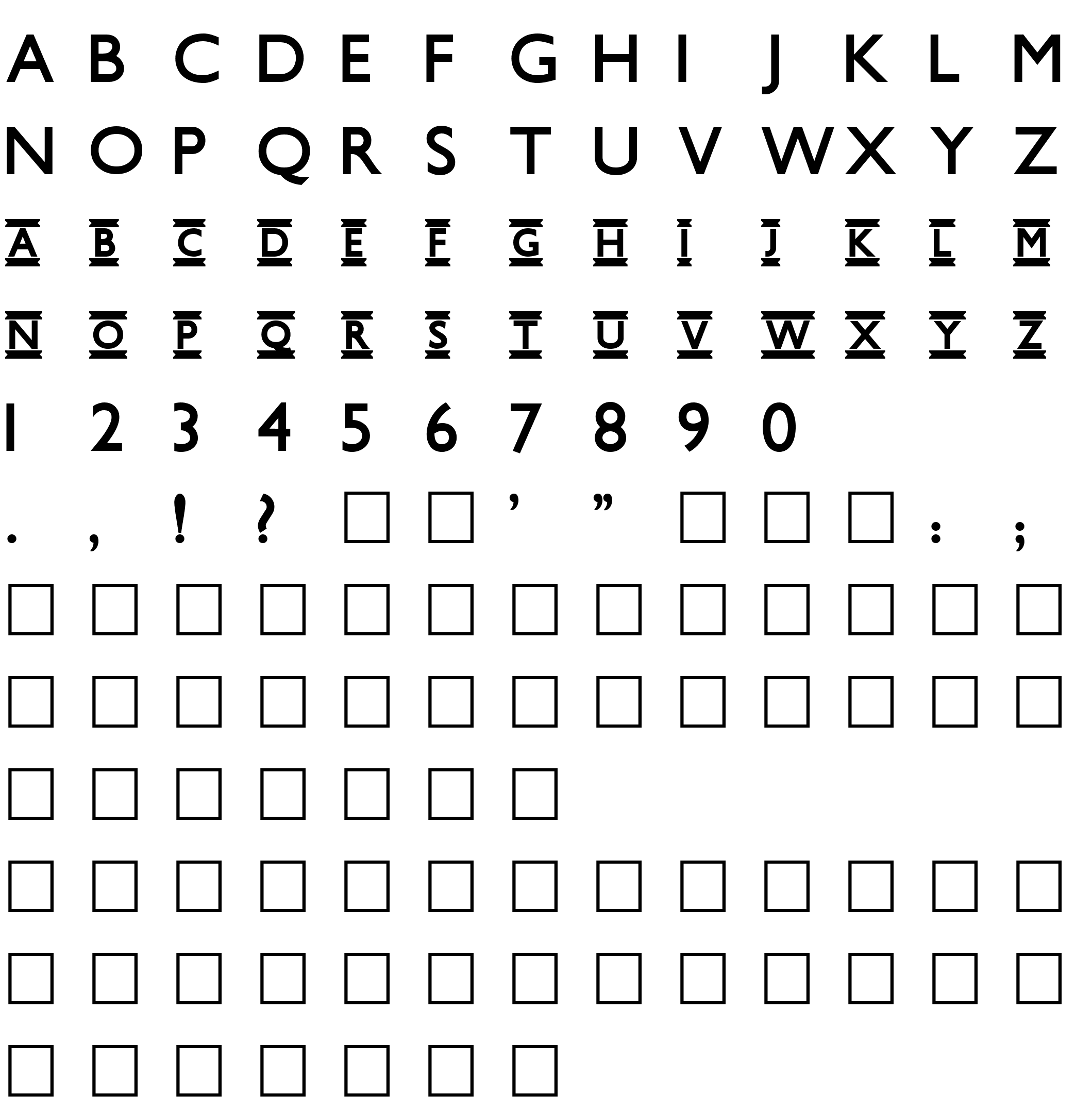 Шрифт Underground