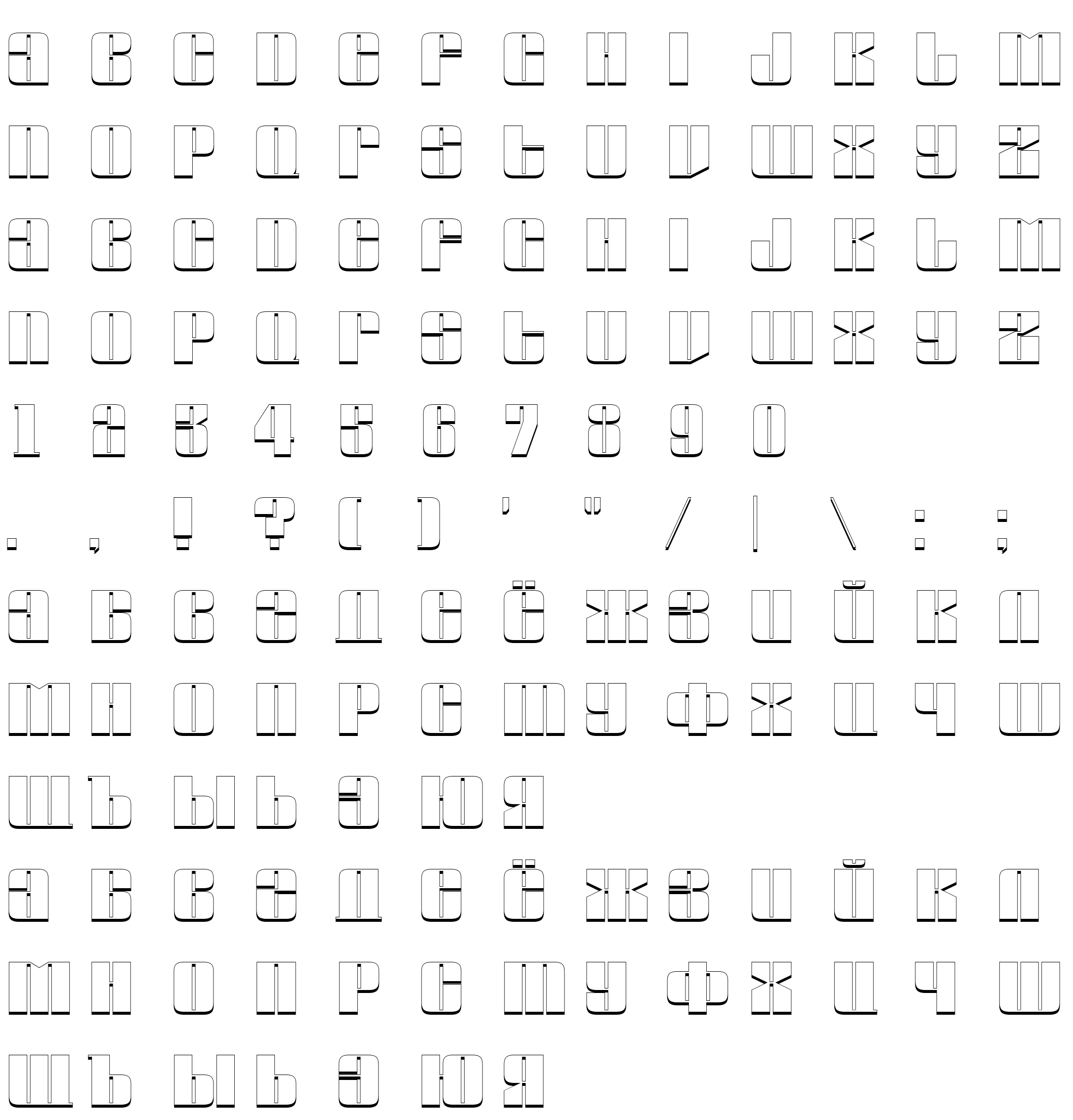 Шрифт a_Globus3D