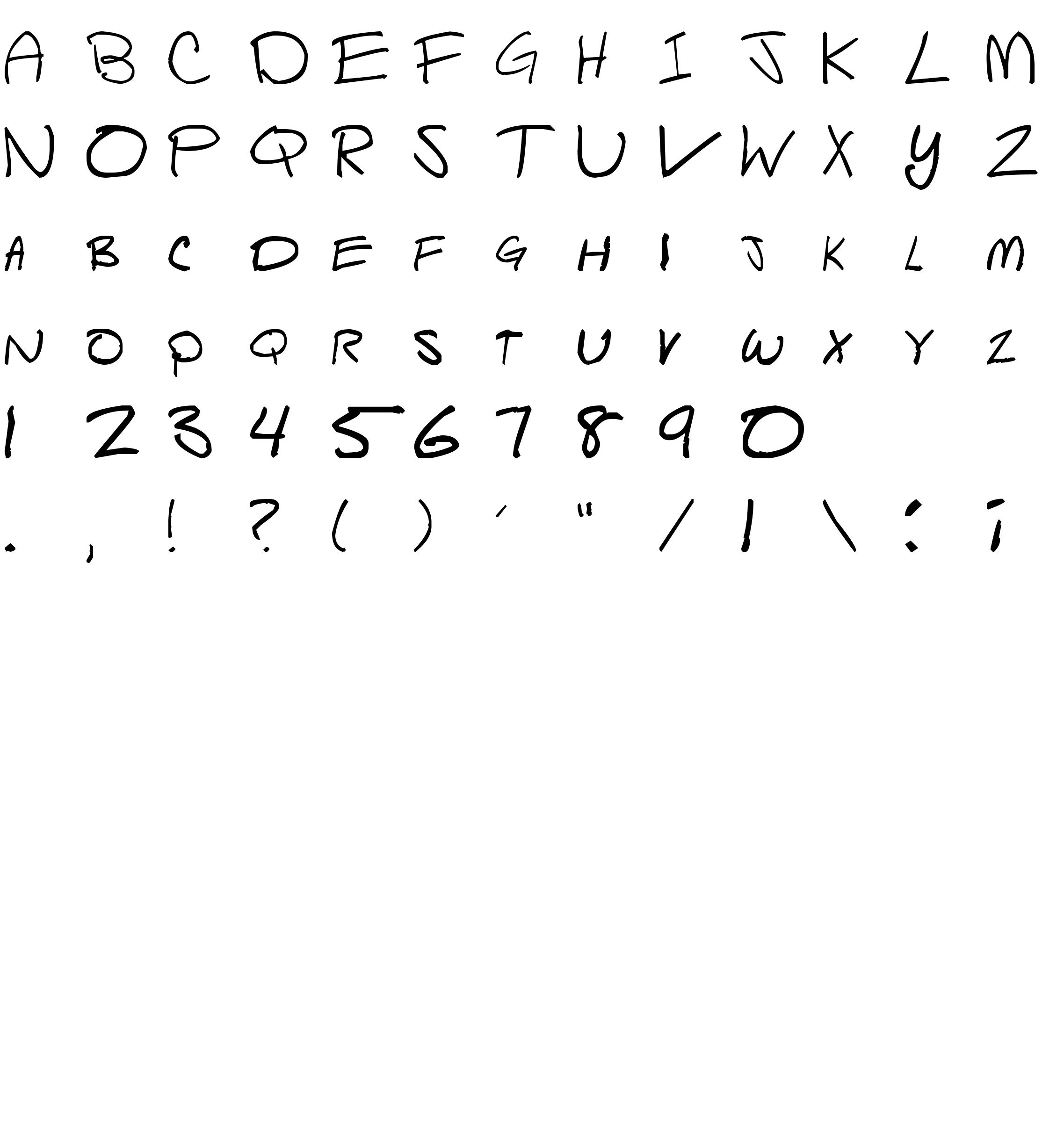 Шрифт Script of Sheep