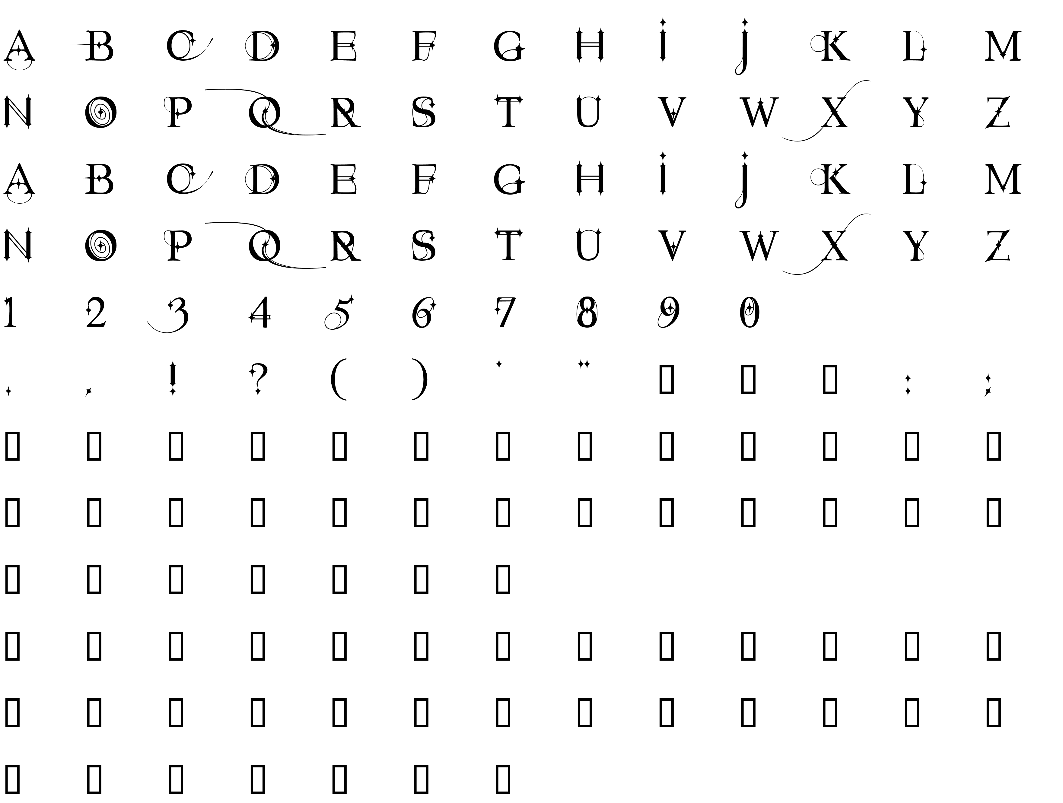 Шрифт Starstruck