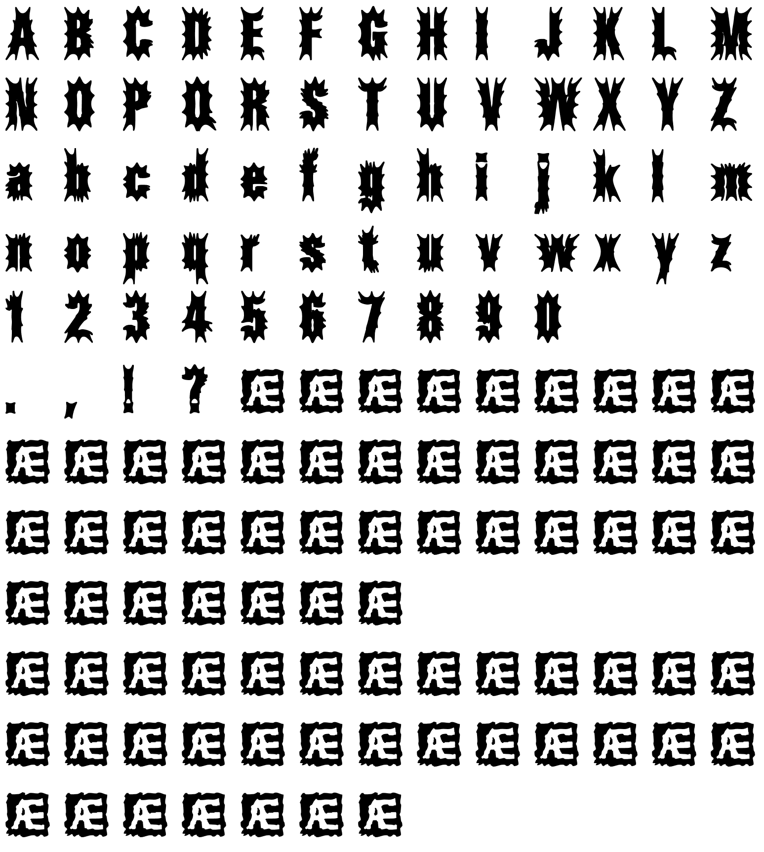 Шрифт Aftermath BRK