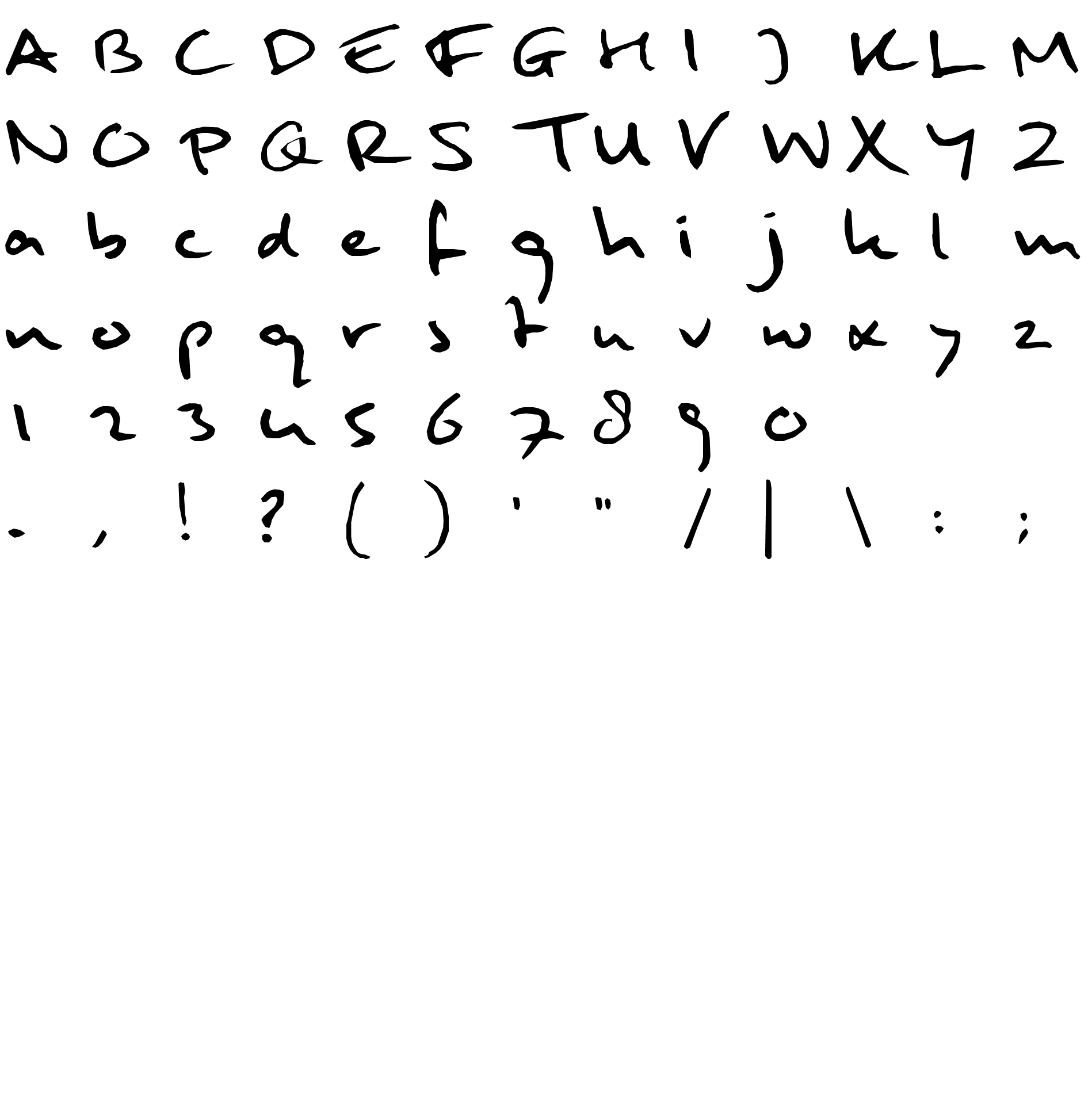 Шрифт Mulder handwriting