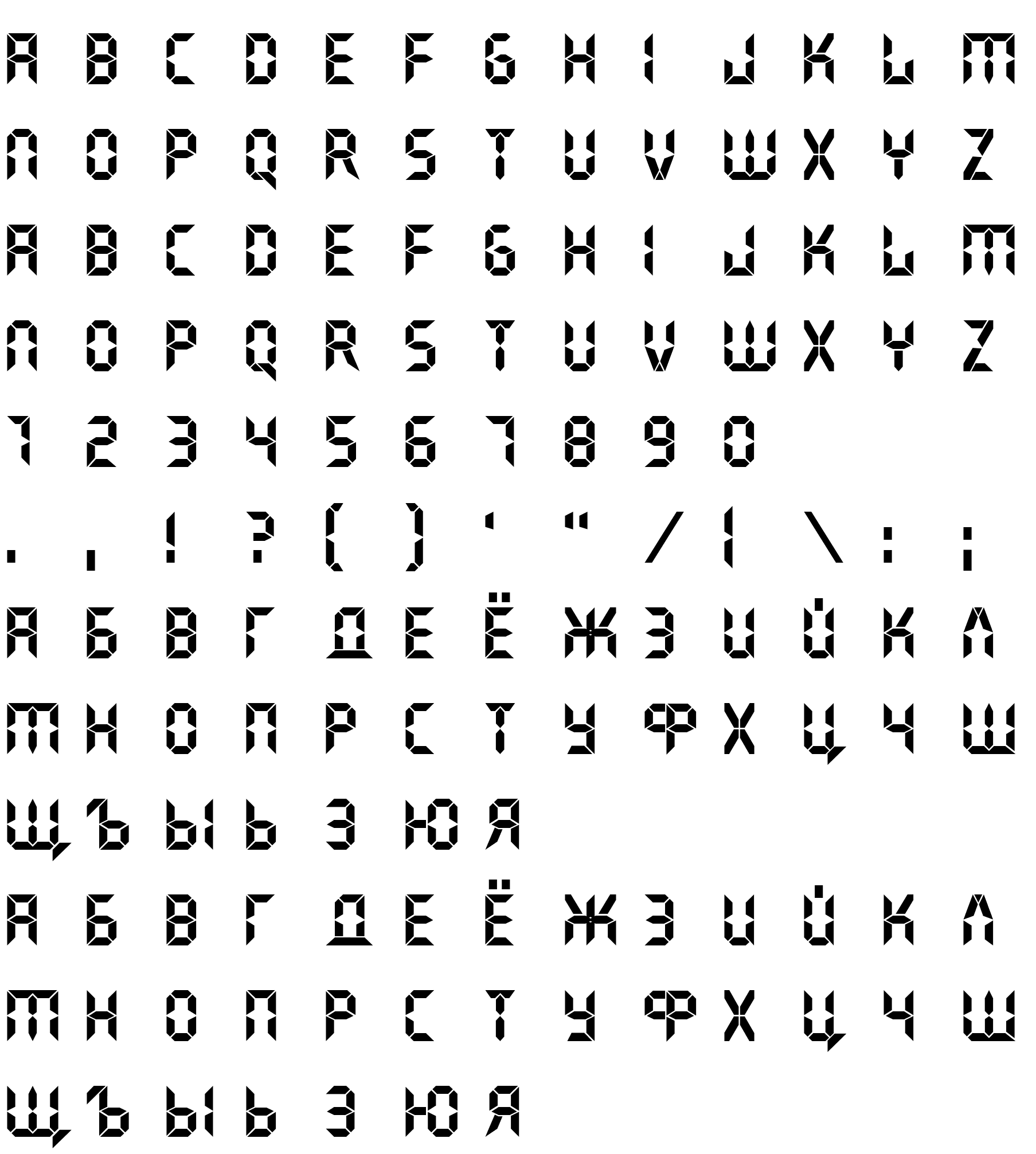 Шрифт DS Crystal