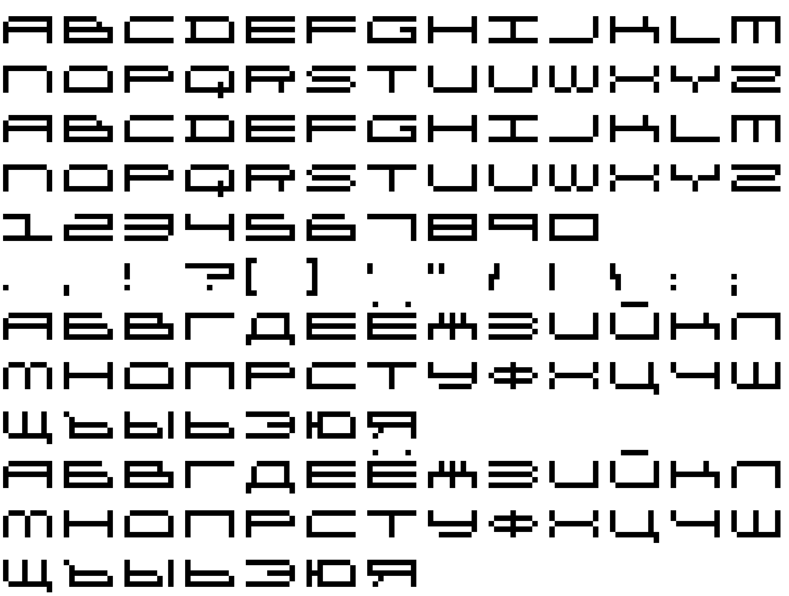 Шрифт DS OlymPix