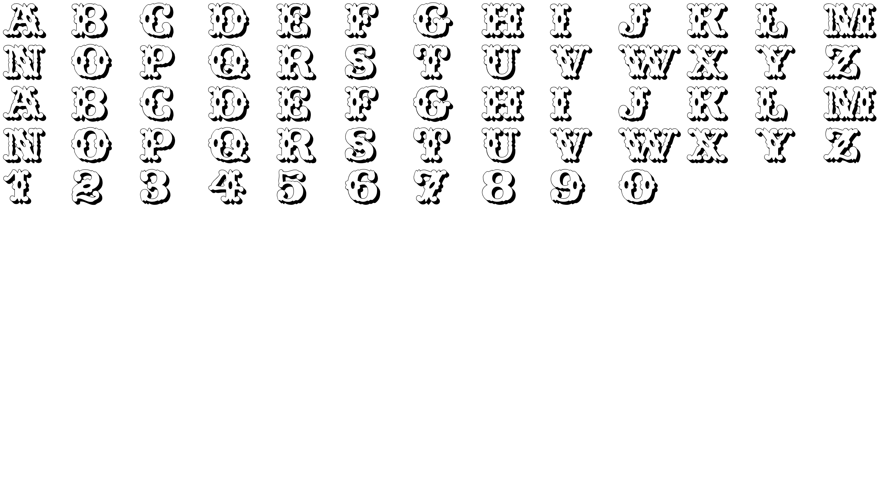 Шрифт Wild West Shadow