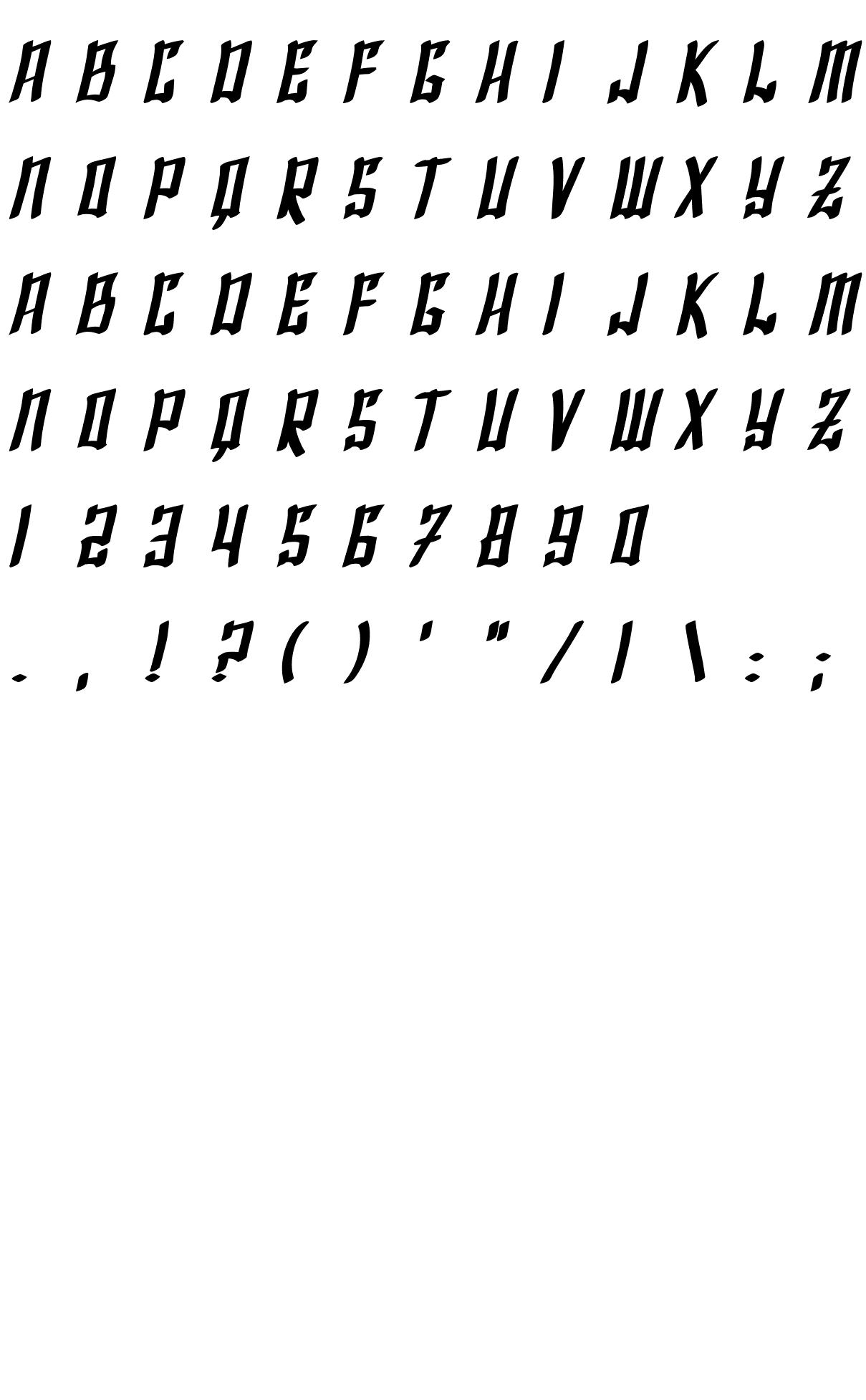 Шрифт SF Shai Fontai Bold Oblique