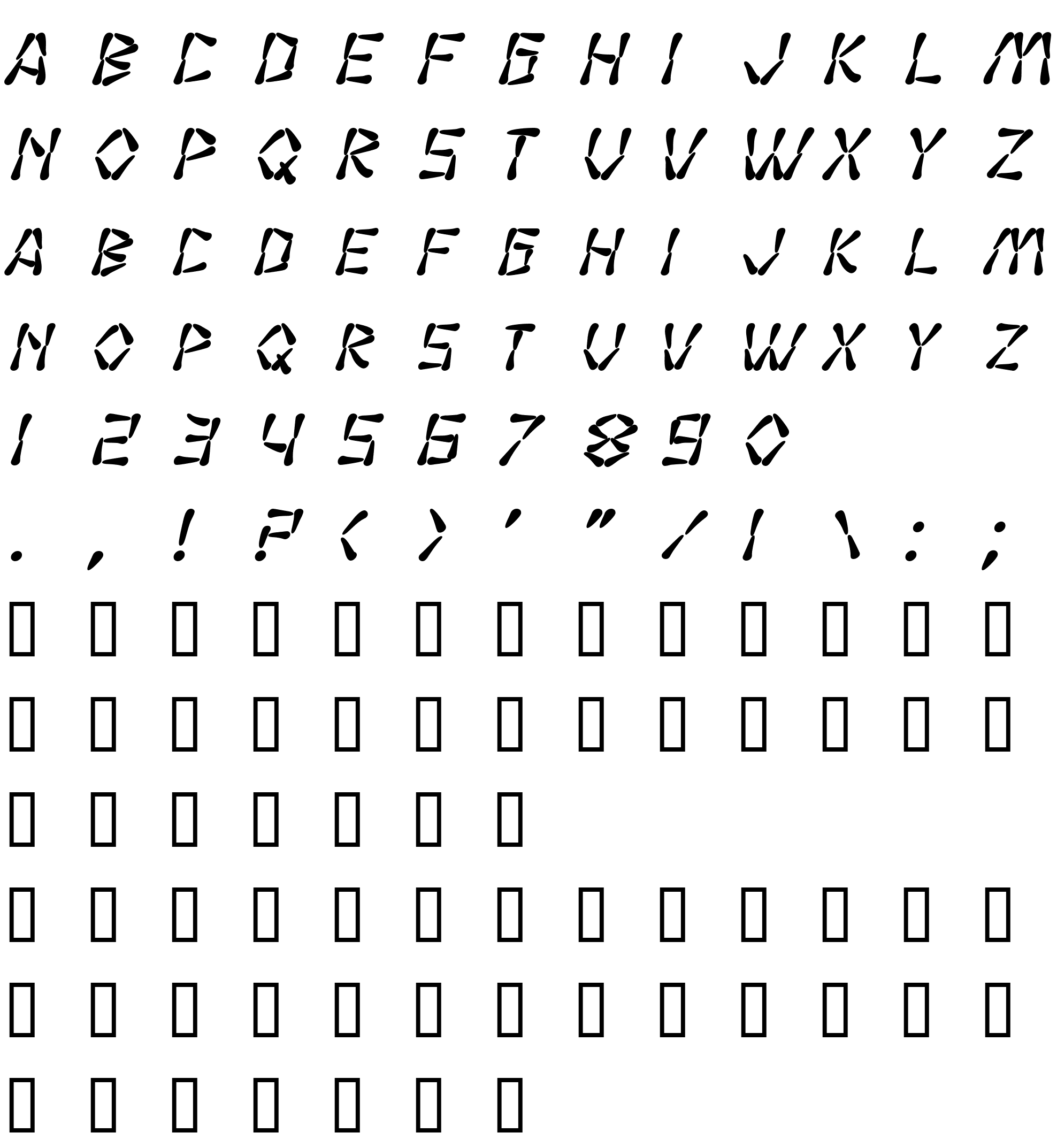 Шрифт SF Wasabi Bold Italic