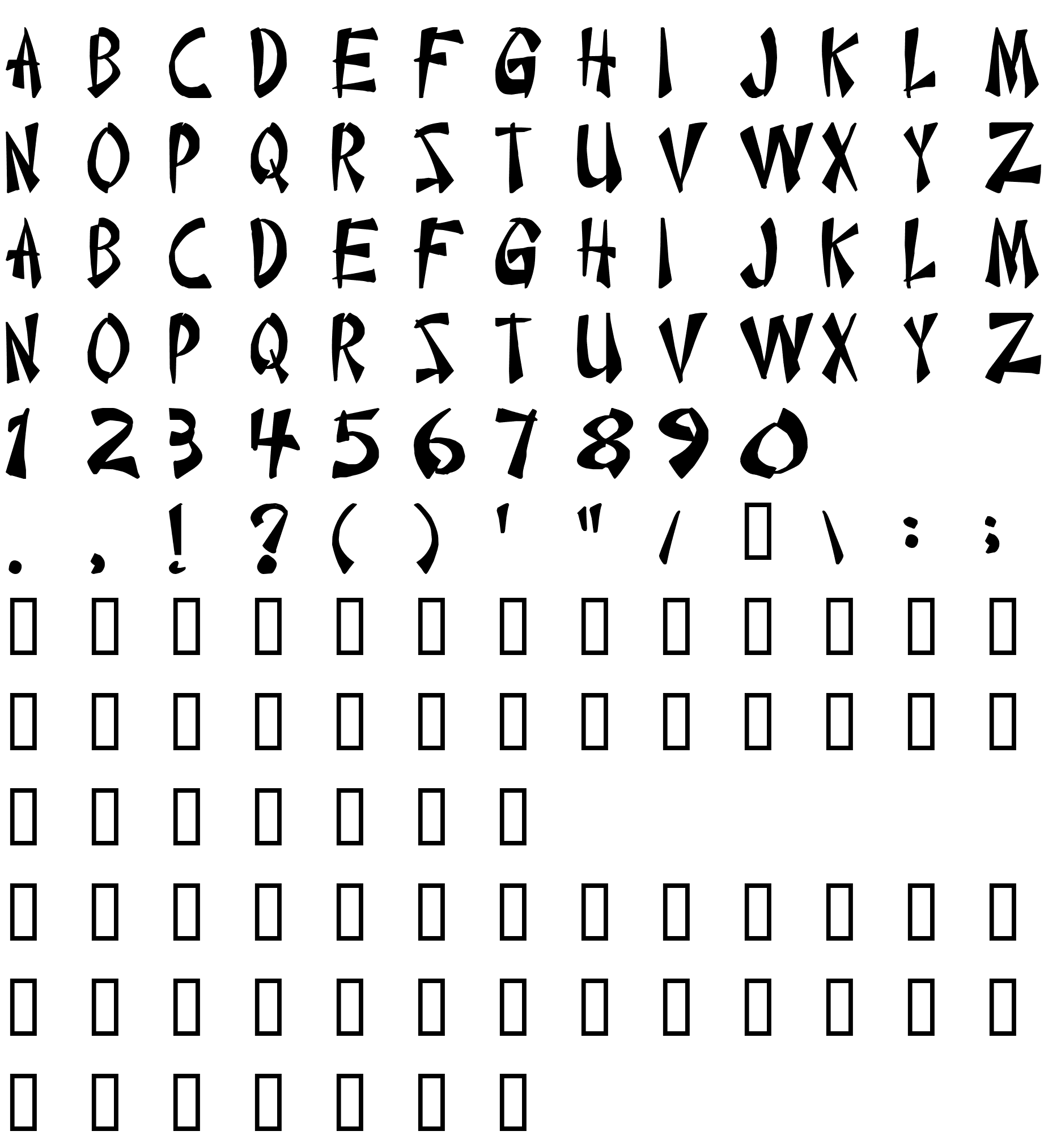 Шрифт Chinese Takeaway