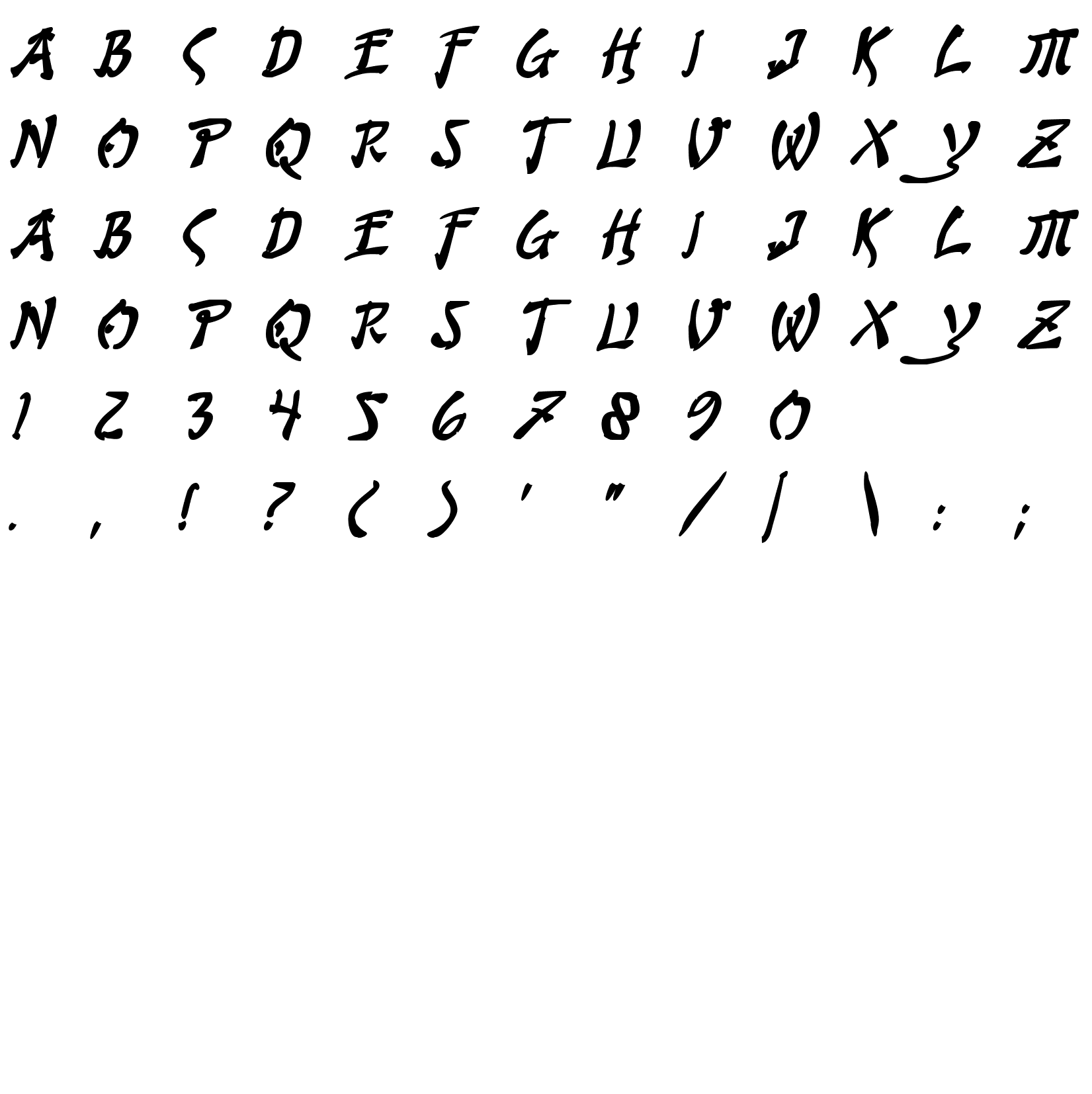 Шрифт Bushido Bold Italic