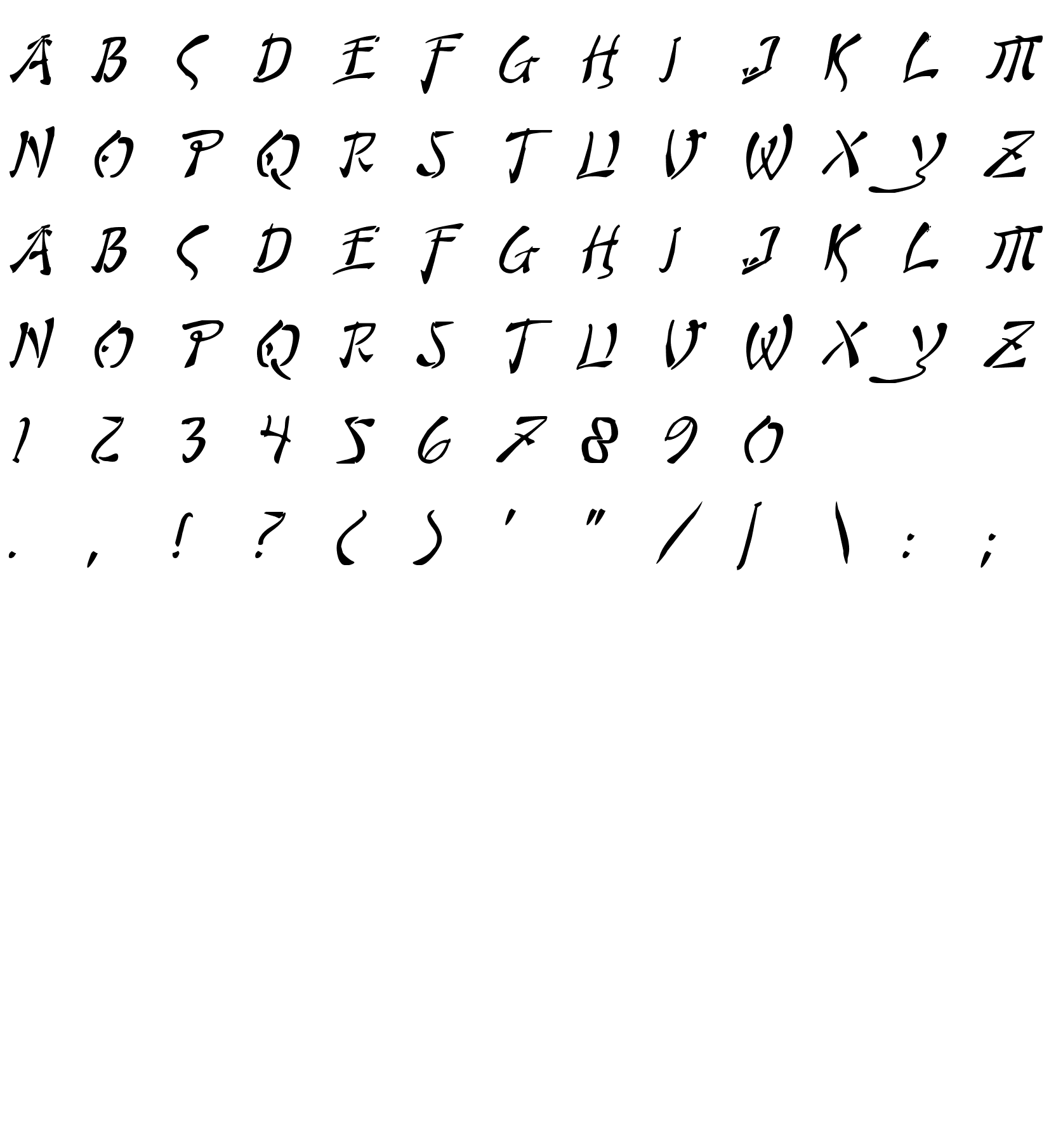 Шрифт Bushido Italic