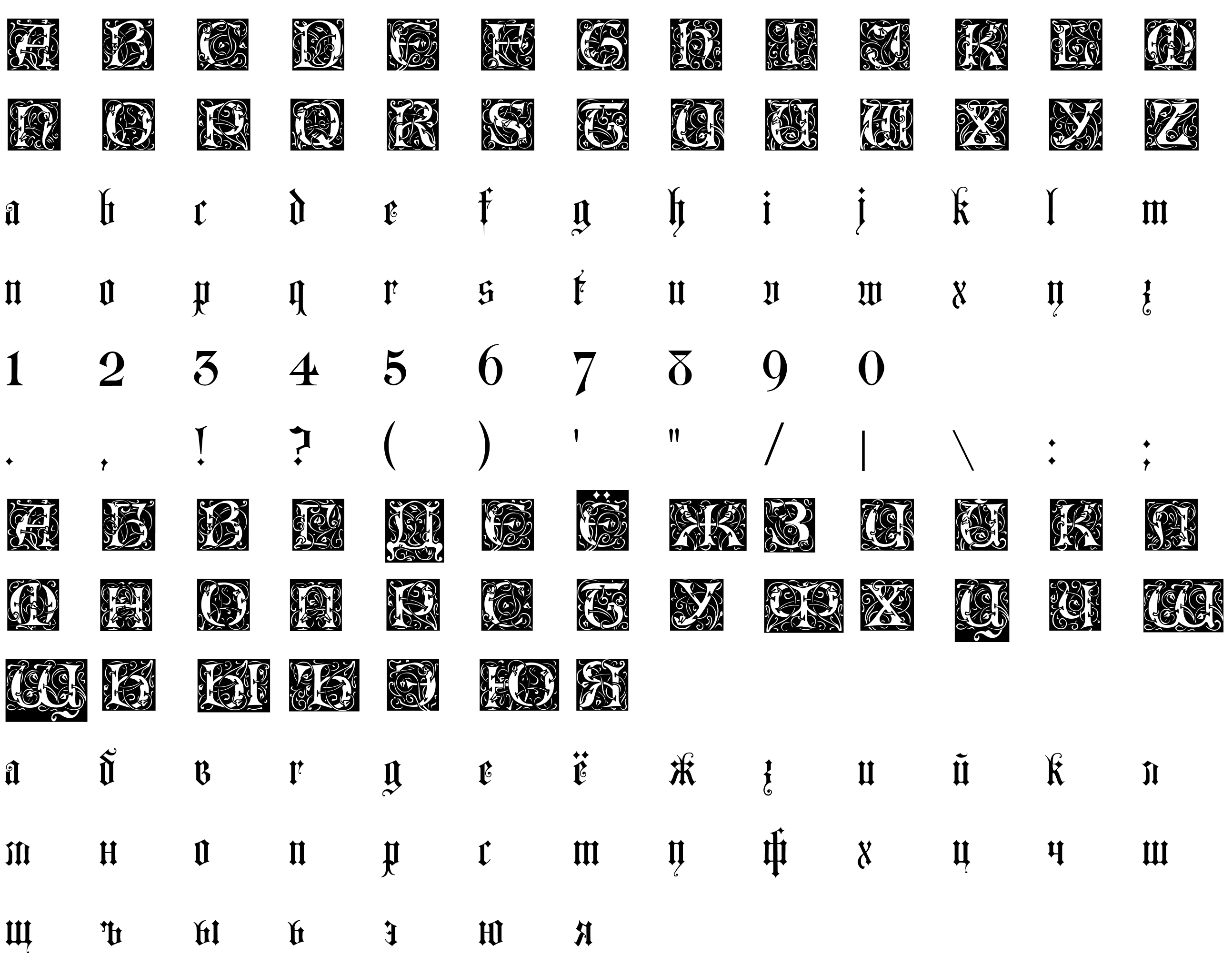 Шрифт Lombardina Initial Two