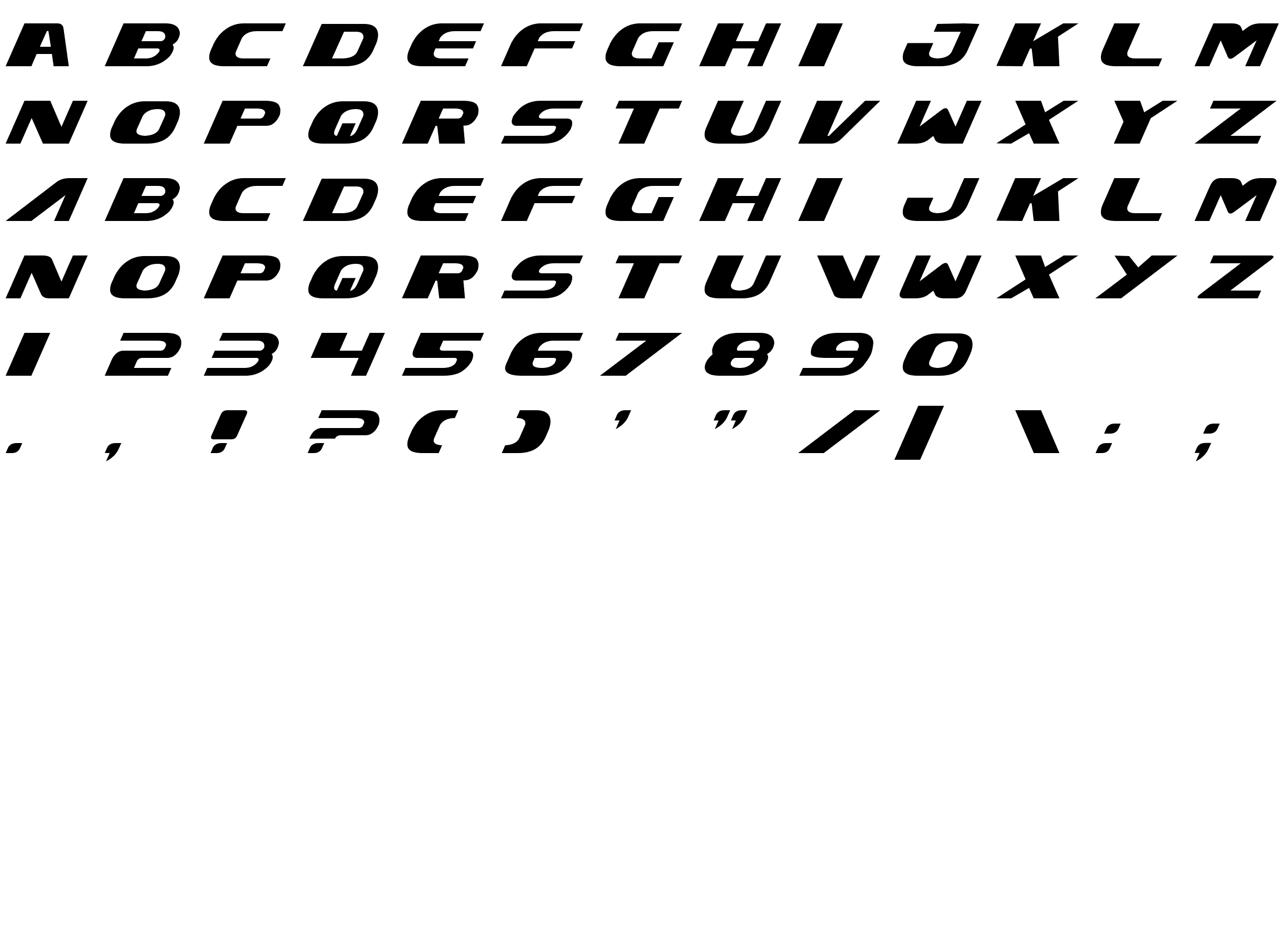 Шрифт Xcelsion Italic