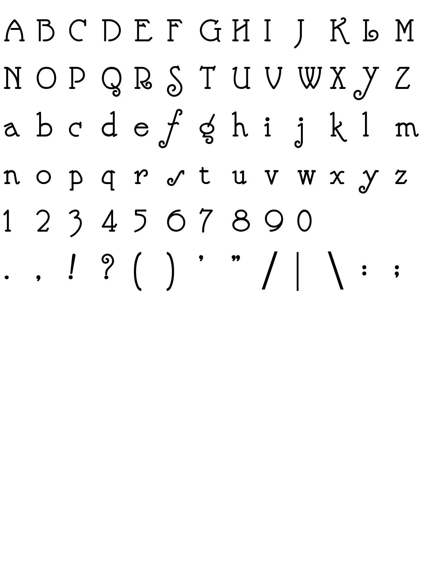 Шрифт Nickelodeon