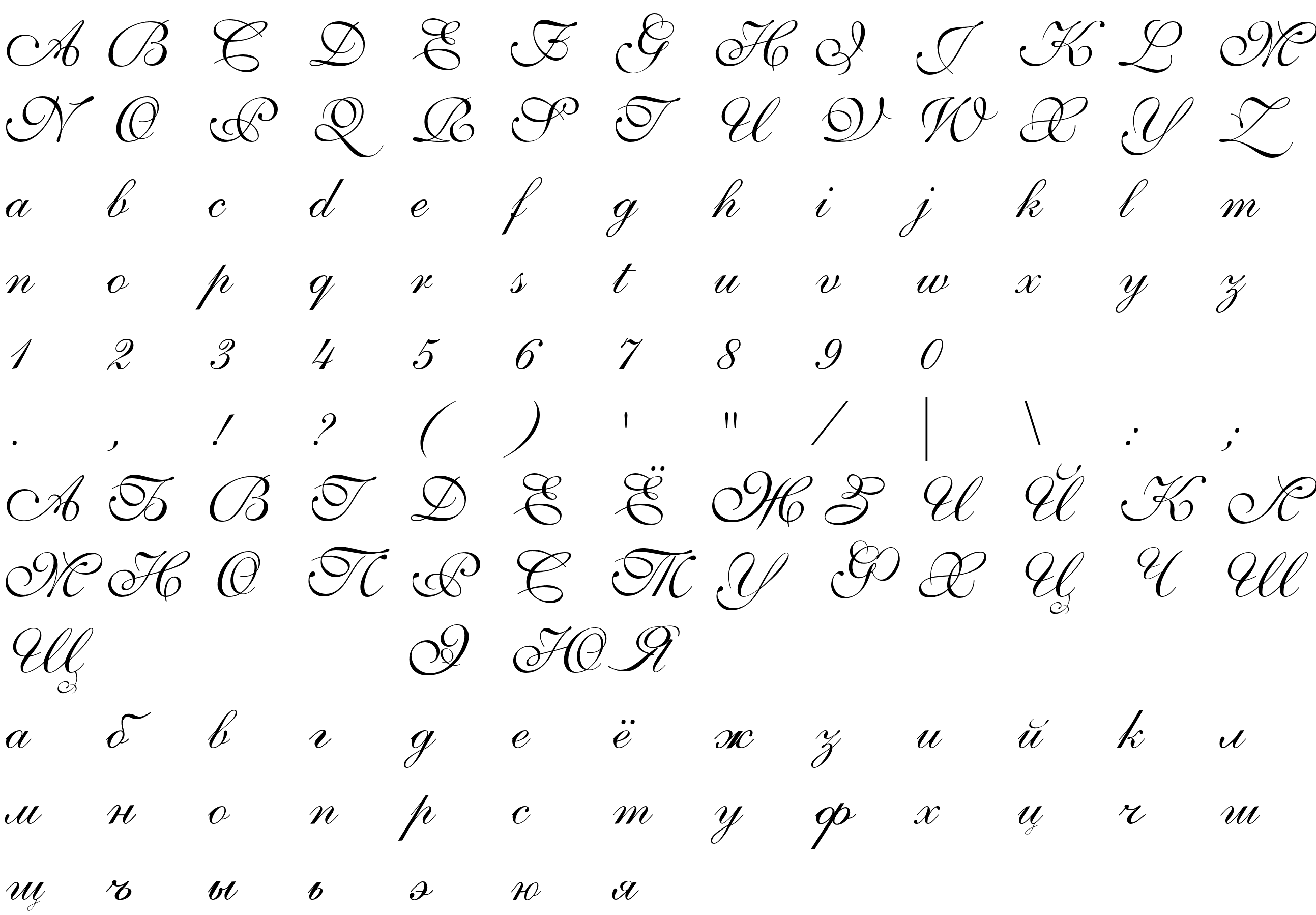 Шрифт Allegretto Script Two