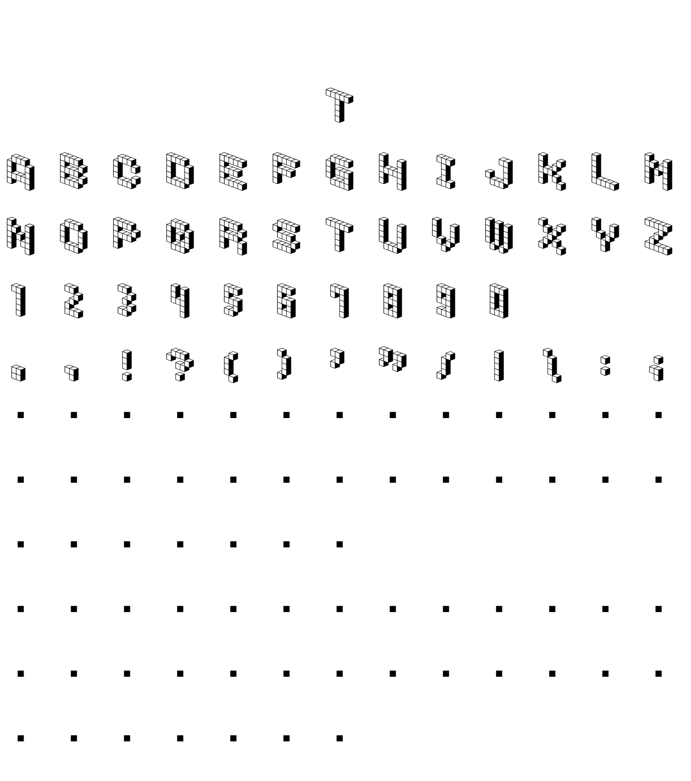 Шрифт DemonCubicBlockFont Shade