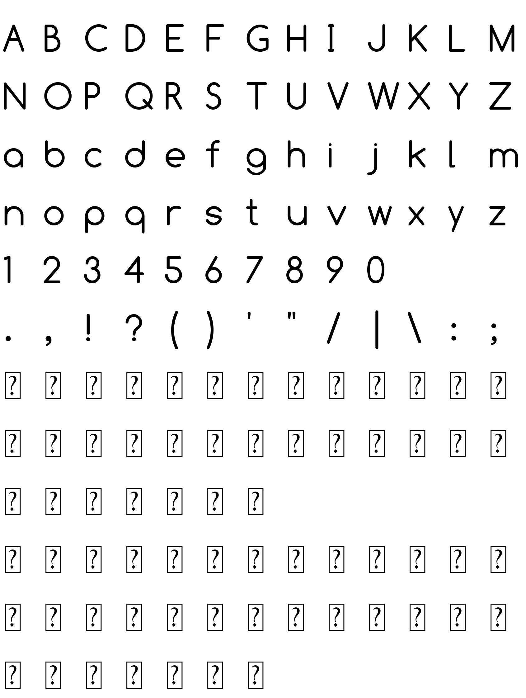 Шрифт Comfortaa