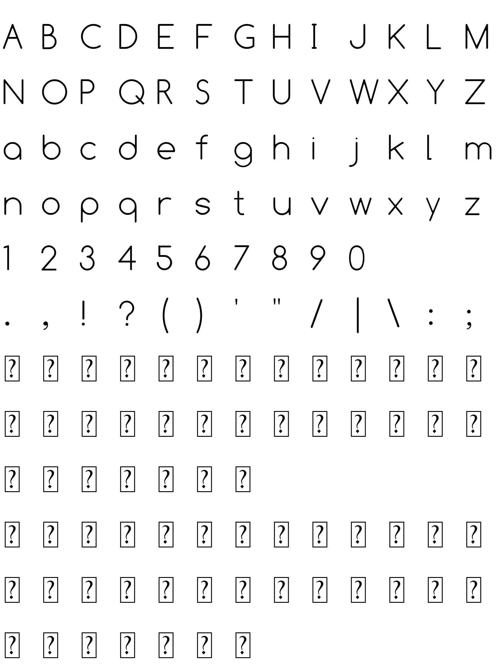 Шрифт Comfortaa Thin