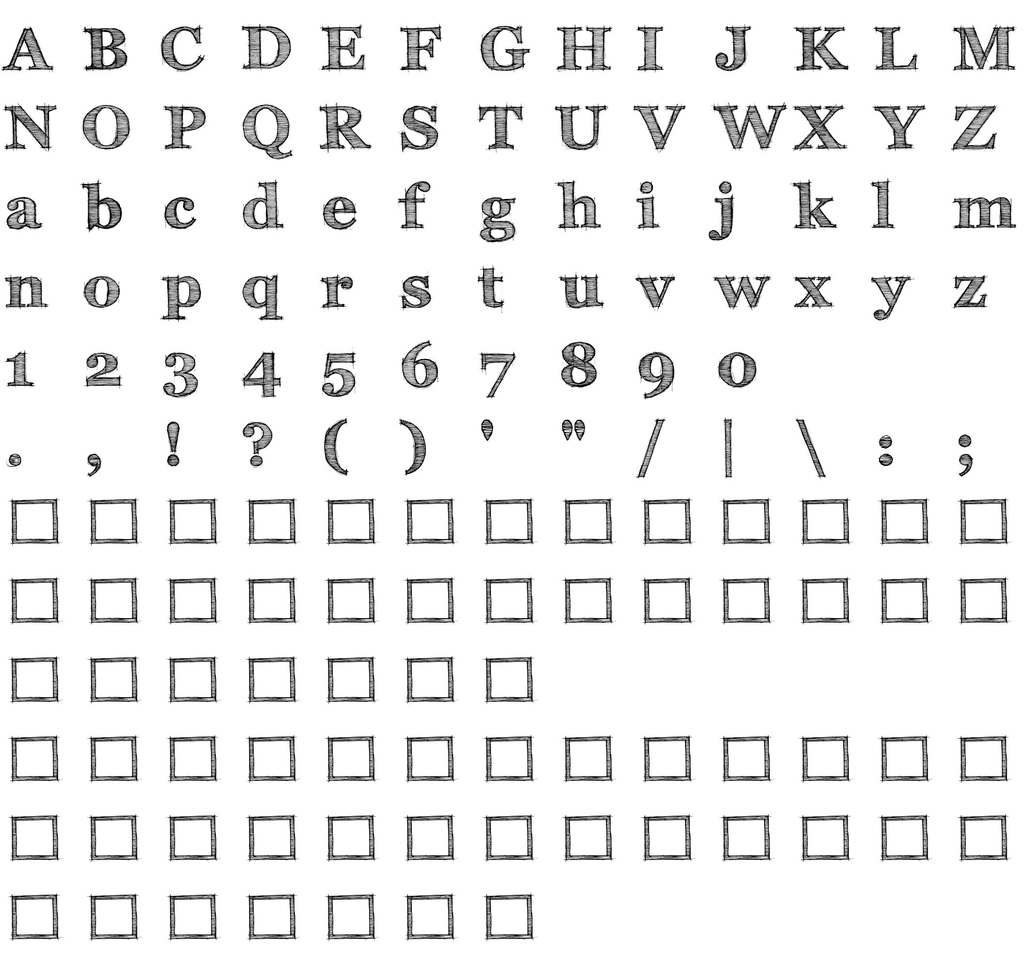 Шрифт FFF Tusj Bold