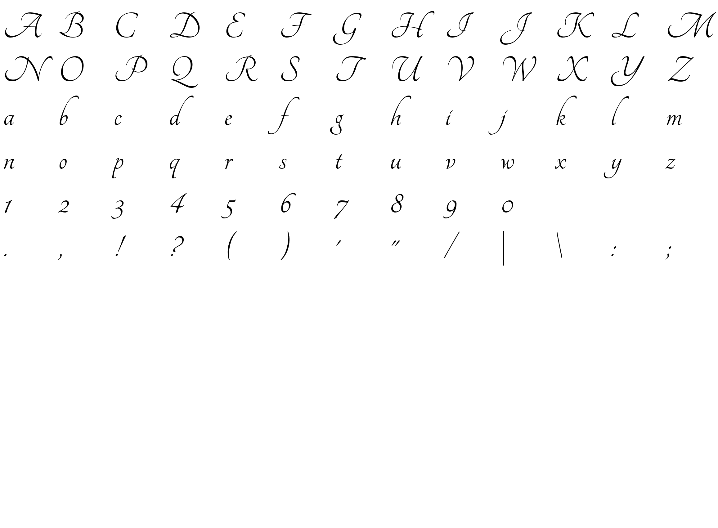 Шрифт Tangerine