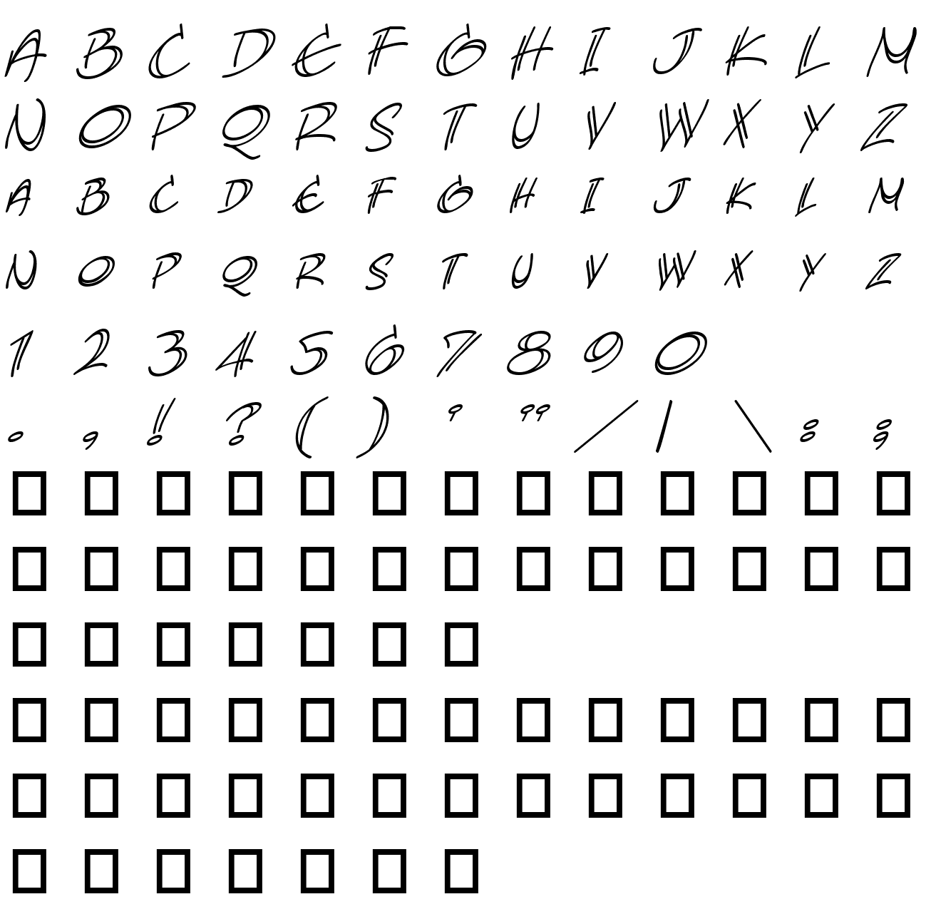 Шрифт AtlandSketches BB Italic