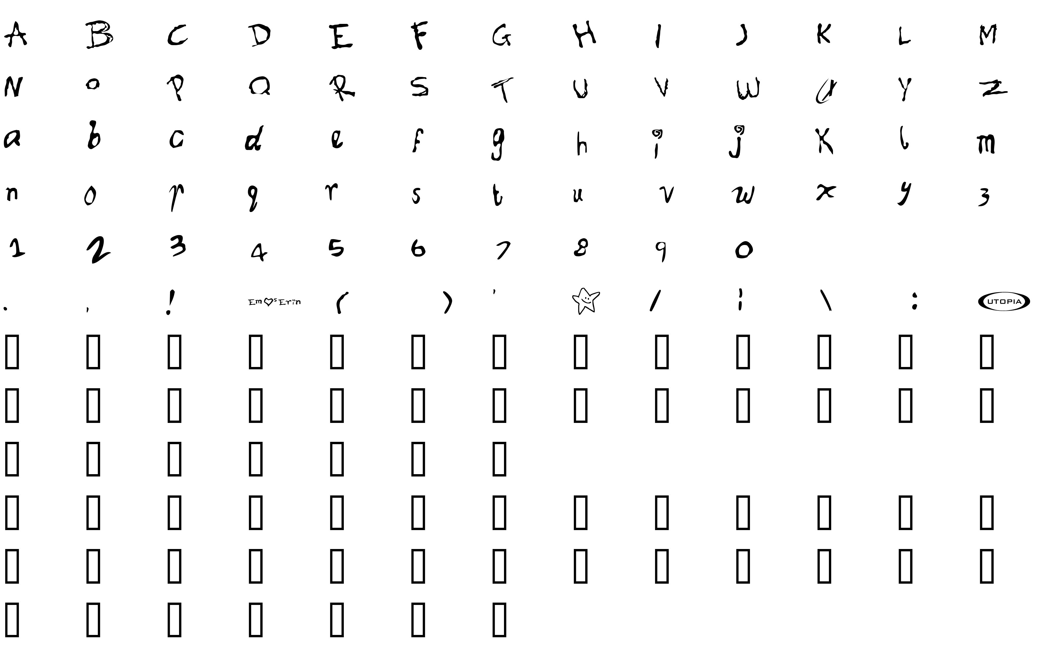 Шрифт Font for Erin