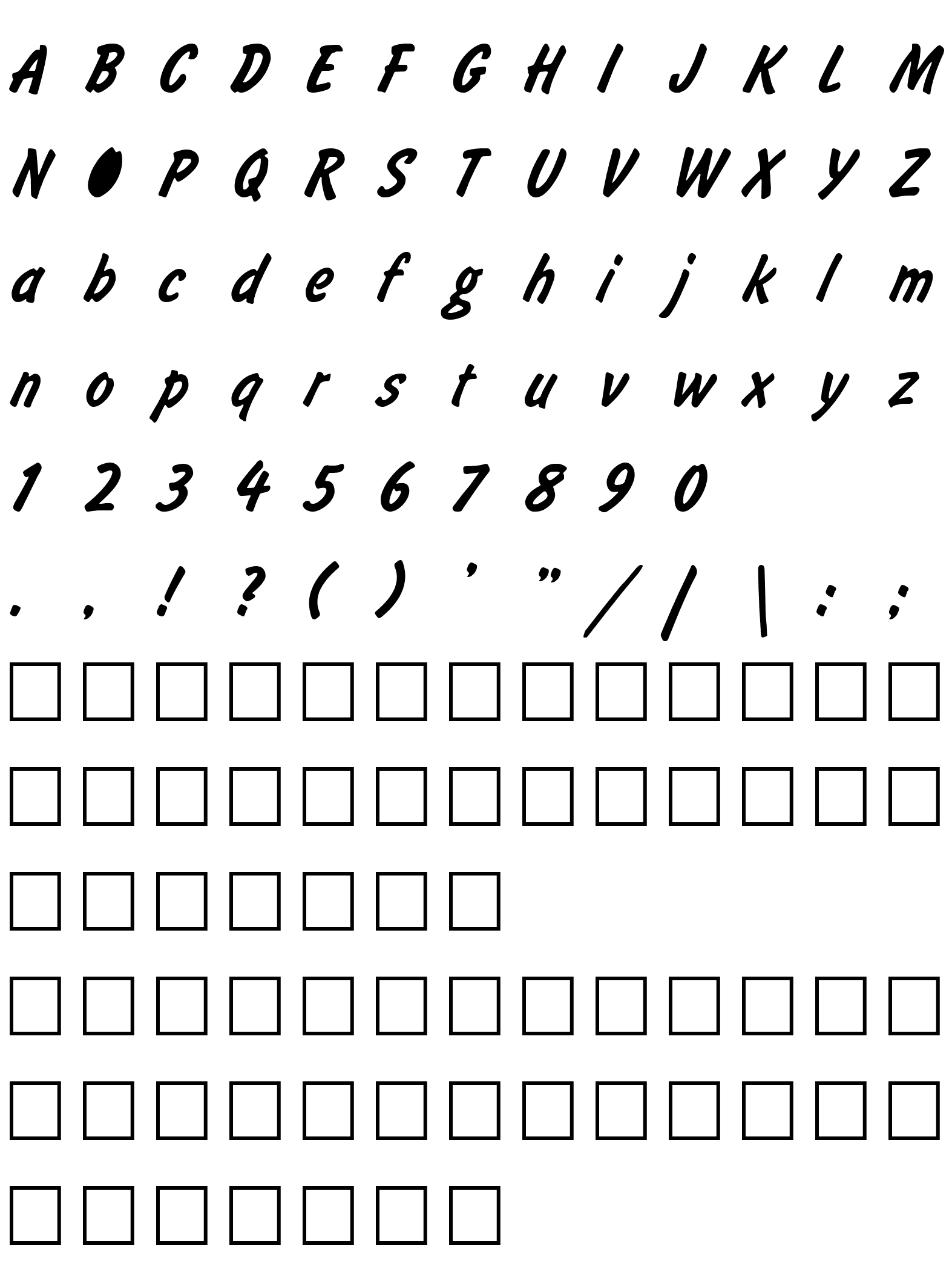 Шрифт BrushType Italic