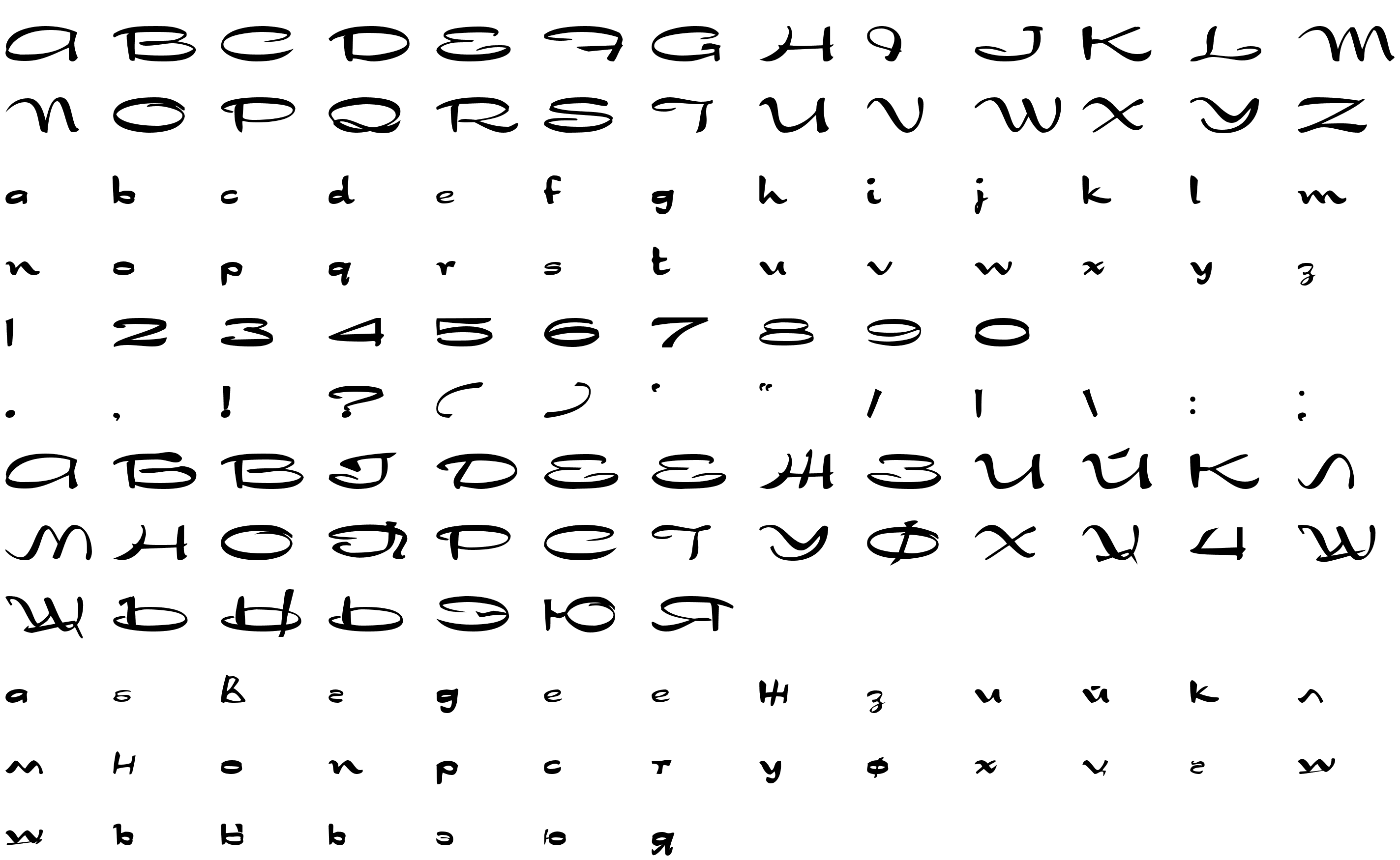 Шрифт Nadejda Bold