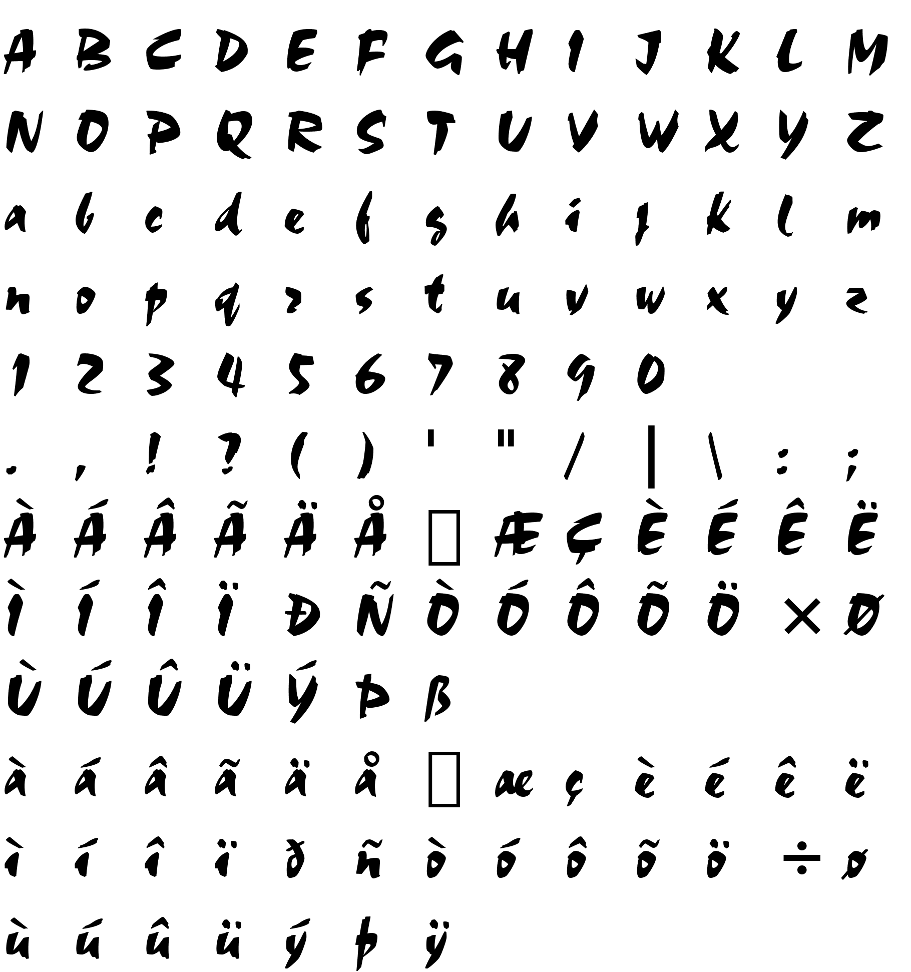 Шрифт Staccato 555 BT