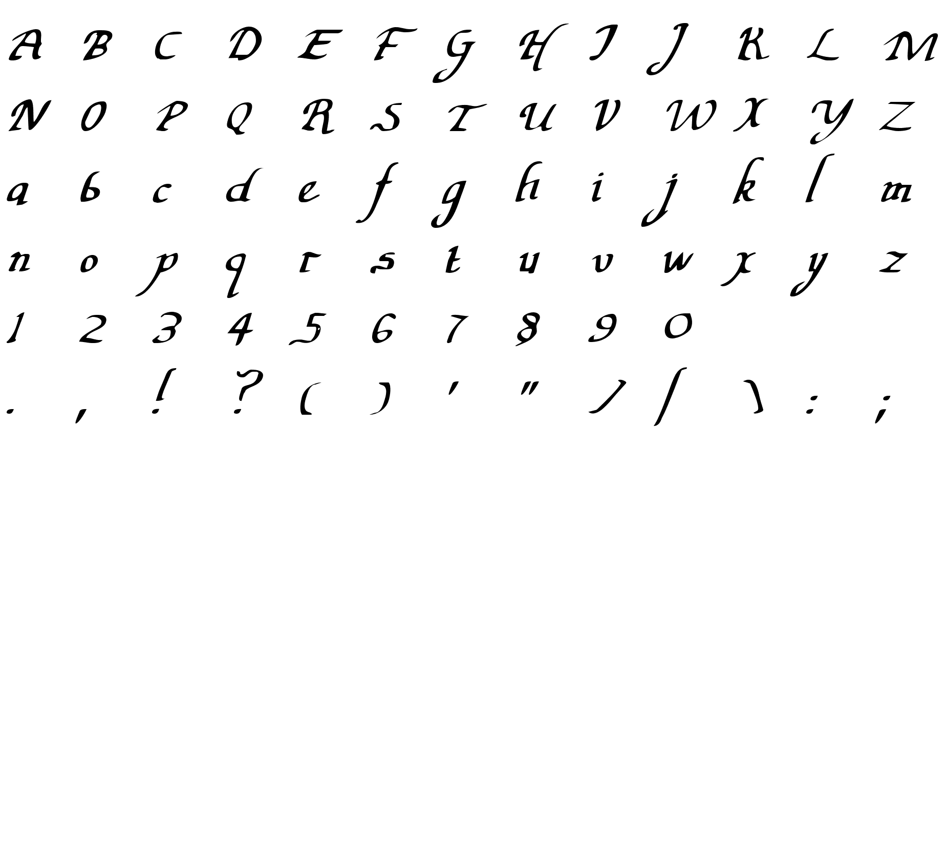 Шрифт Valley Forge Italic