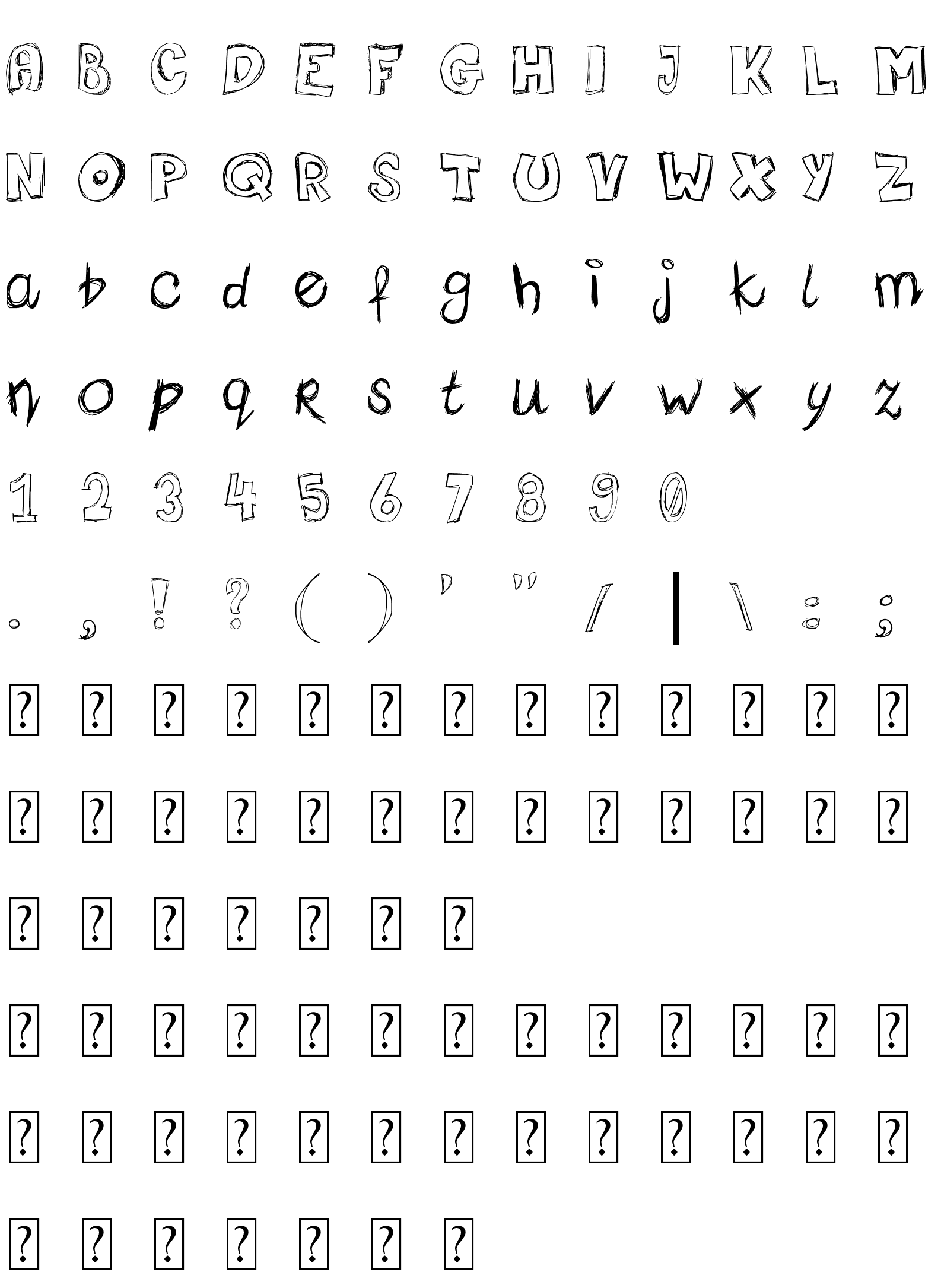 Шрифт femkeklaver