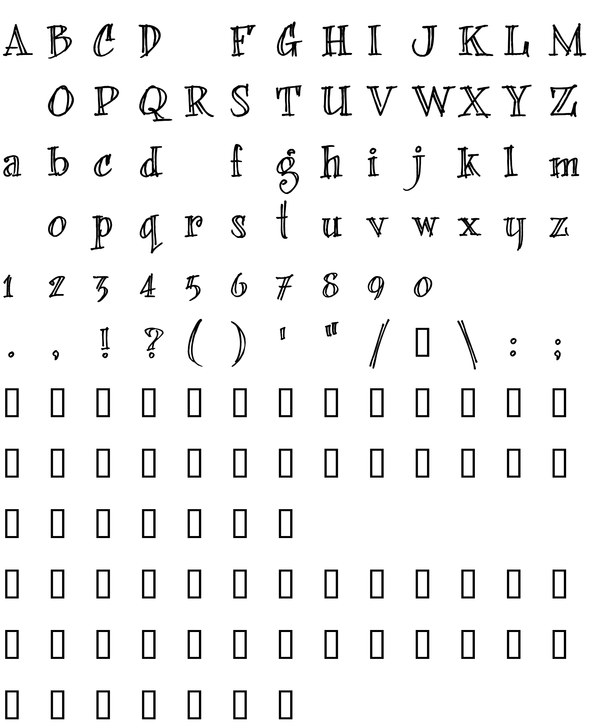 Шрифт bearerFond