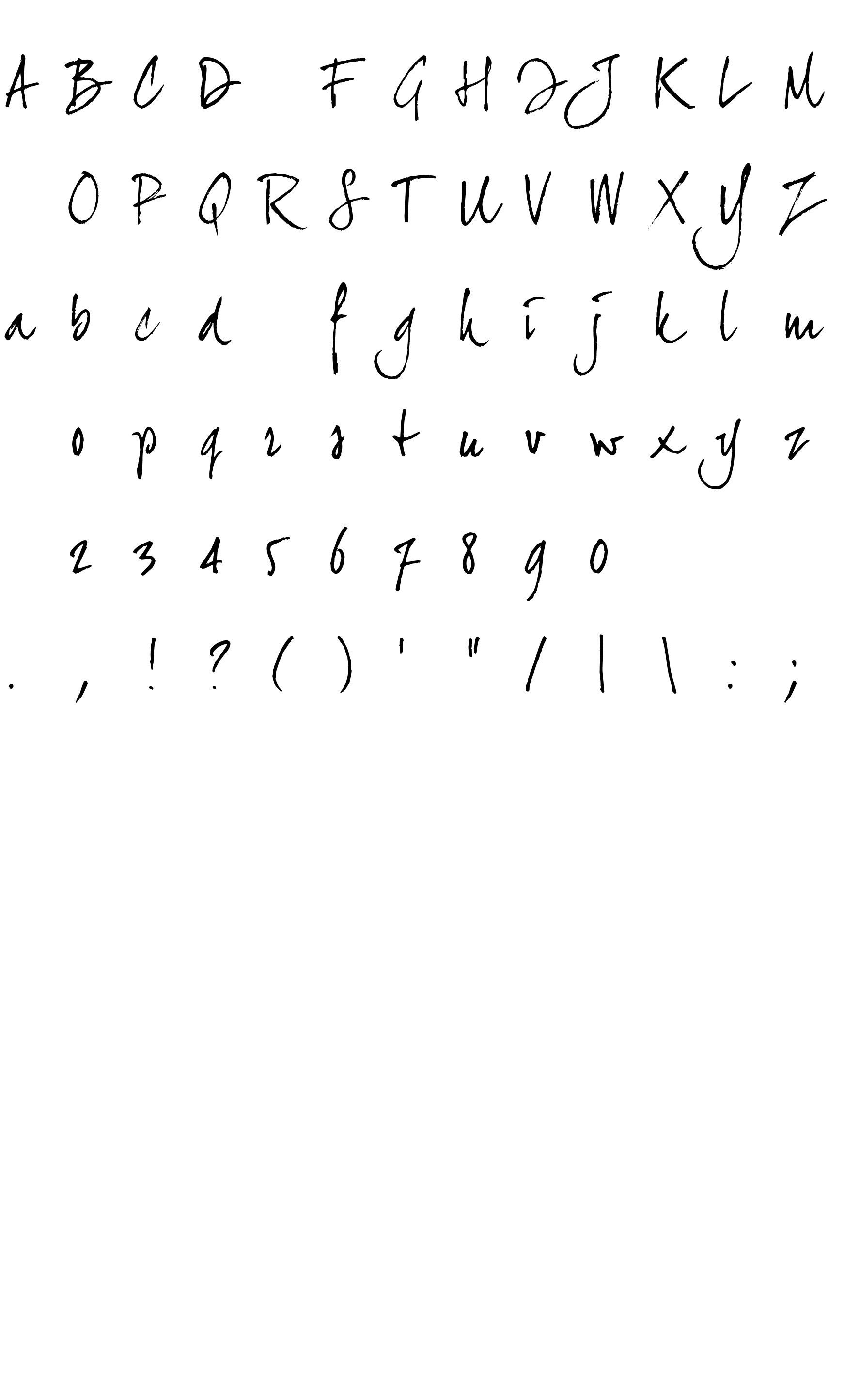 Шрифт joeHand 2