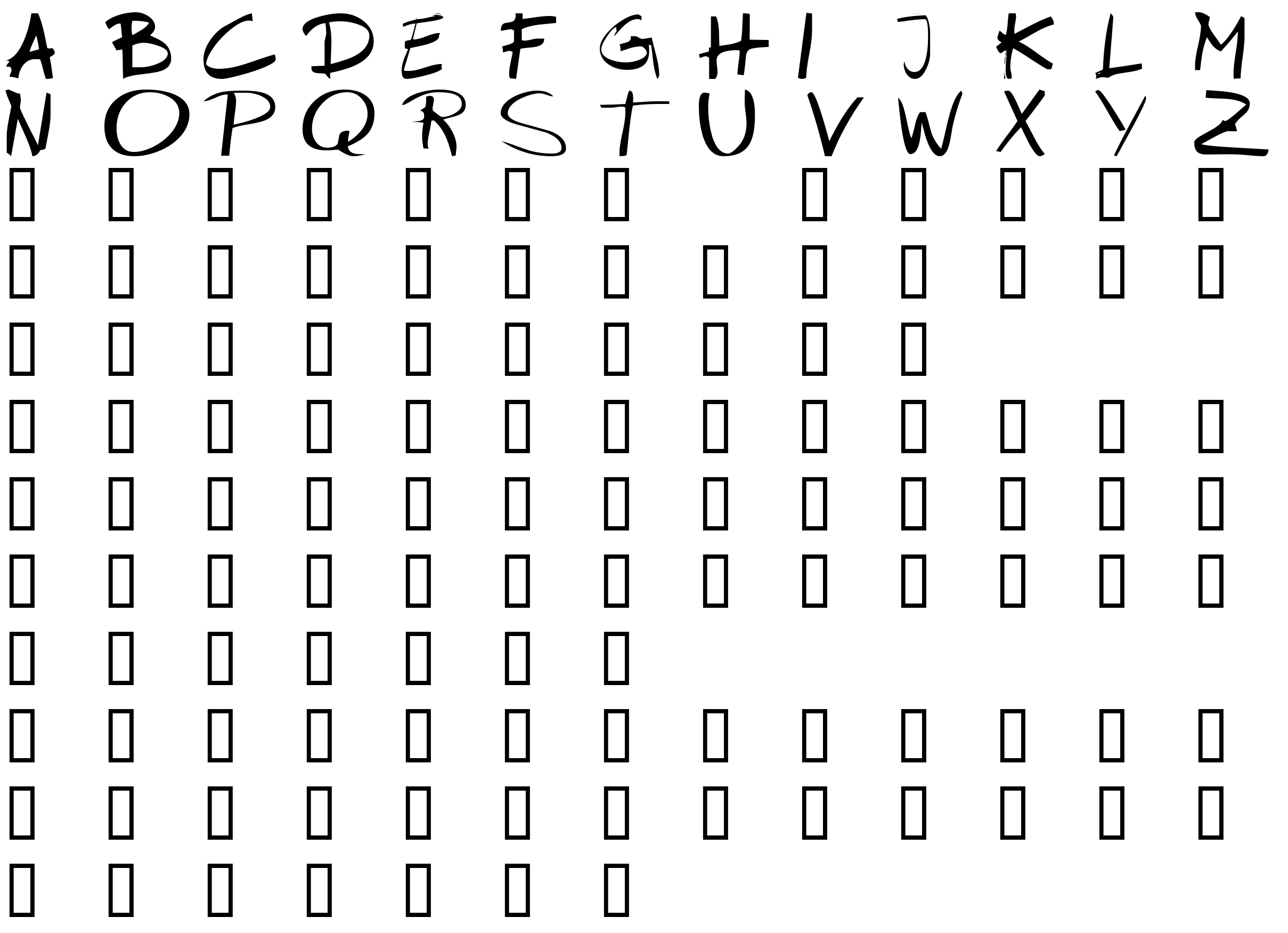 Шрифт KR Marker Thin