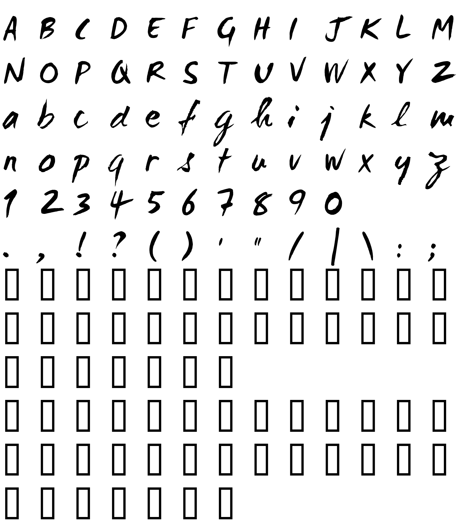 Шрифт WC Mano Negra Bta