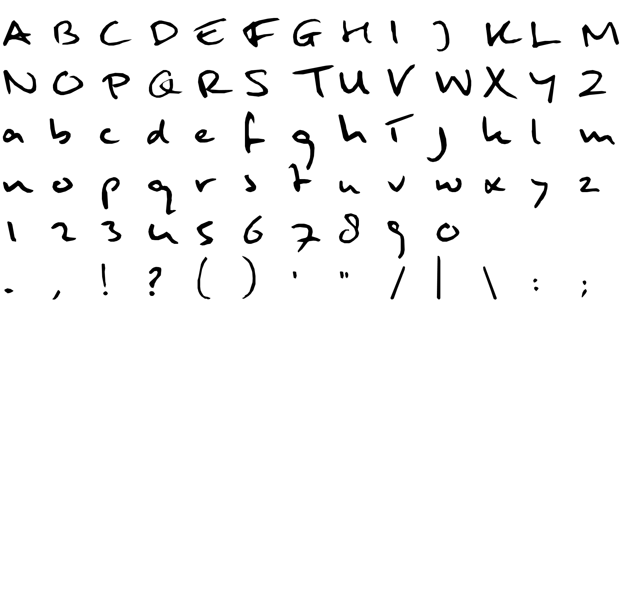 Шрифт Mulder's handwriting