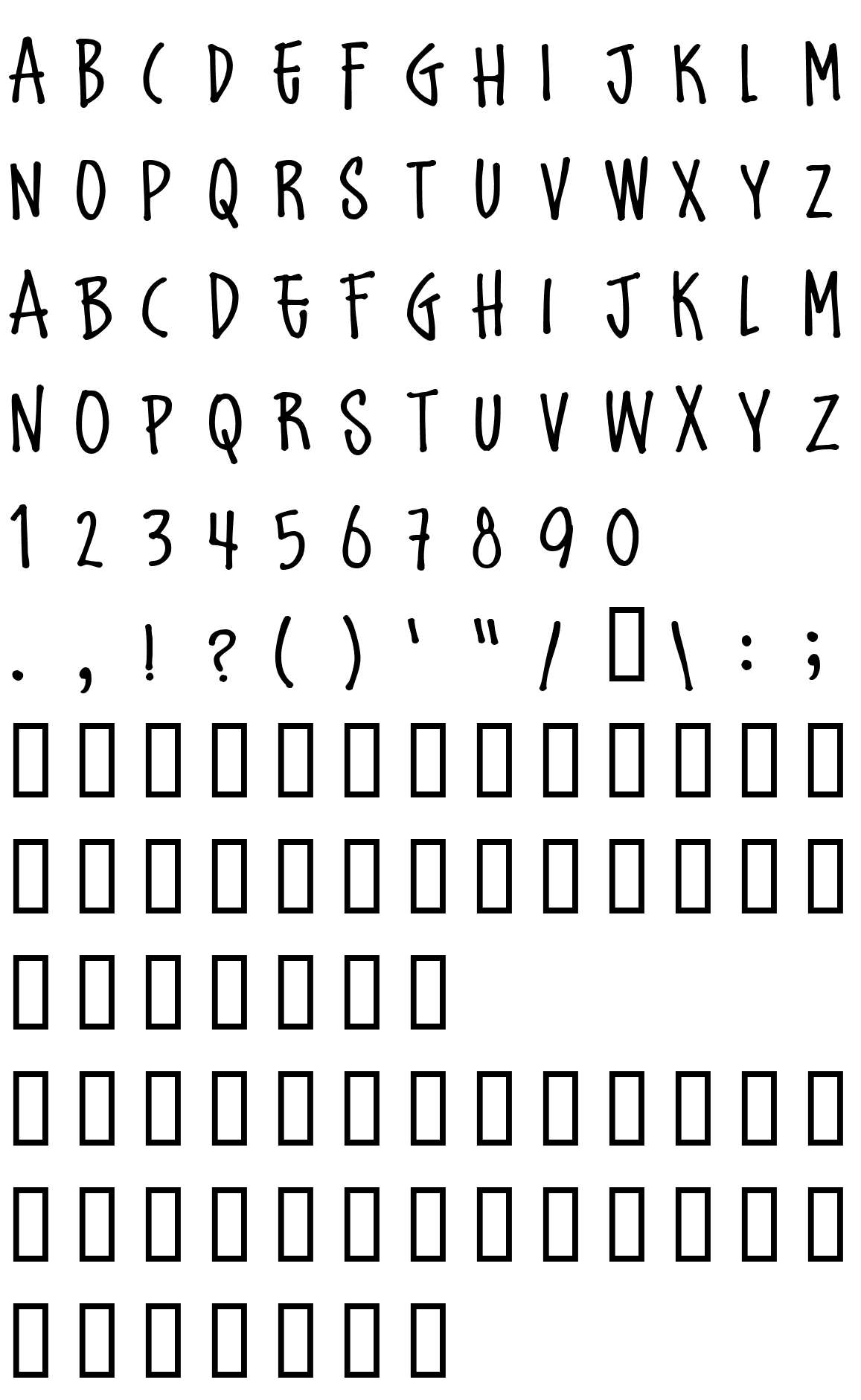 Шрифт Schoolbully