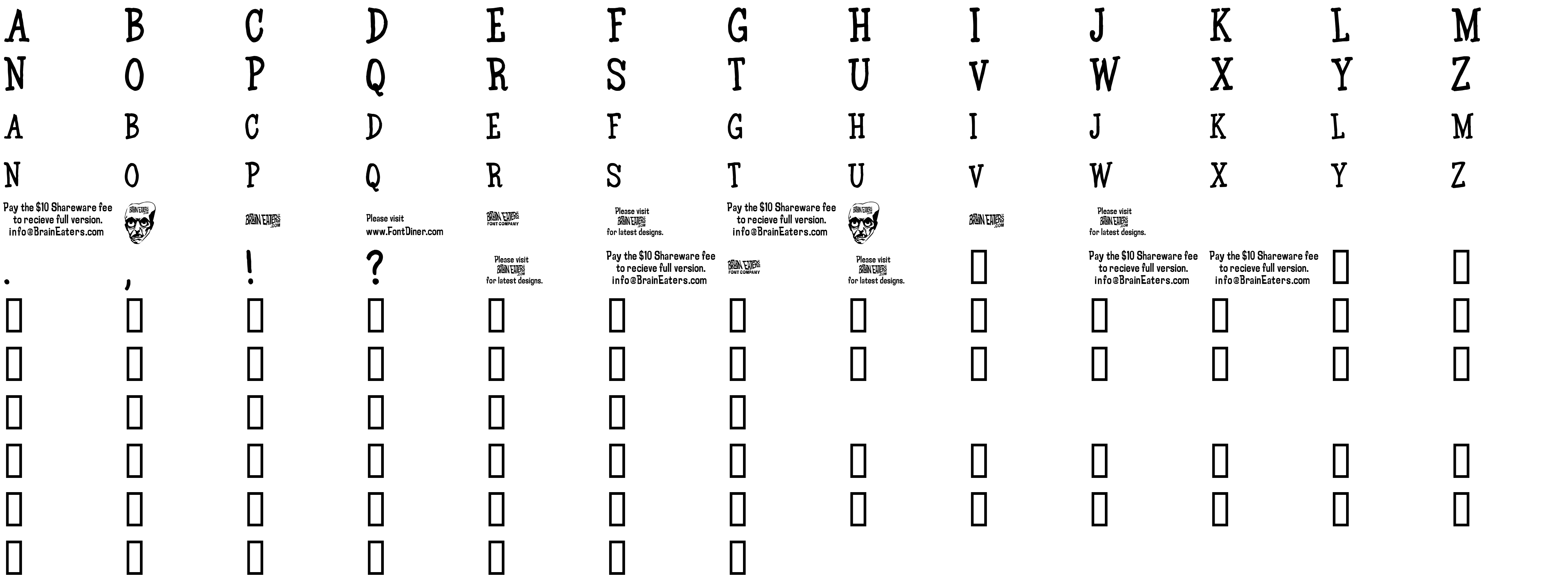 Шрифт BE Marker  Serif_SW